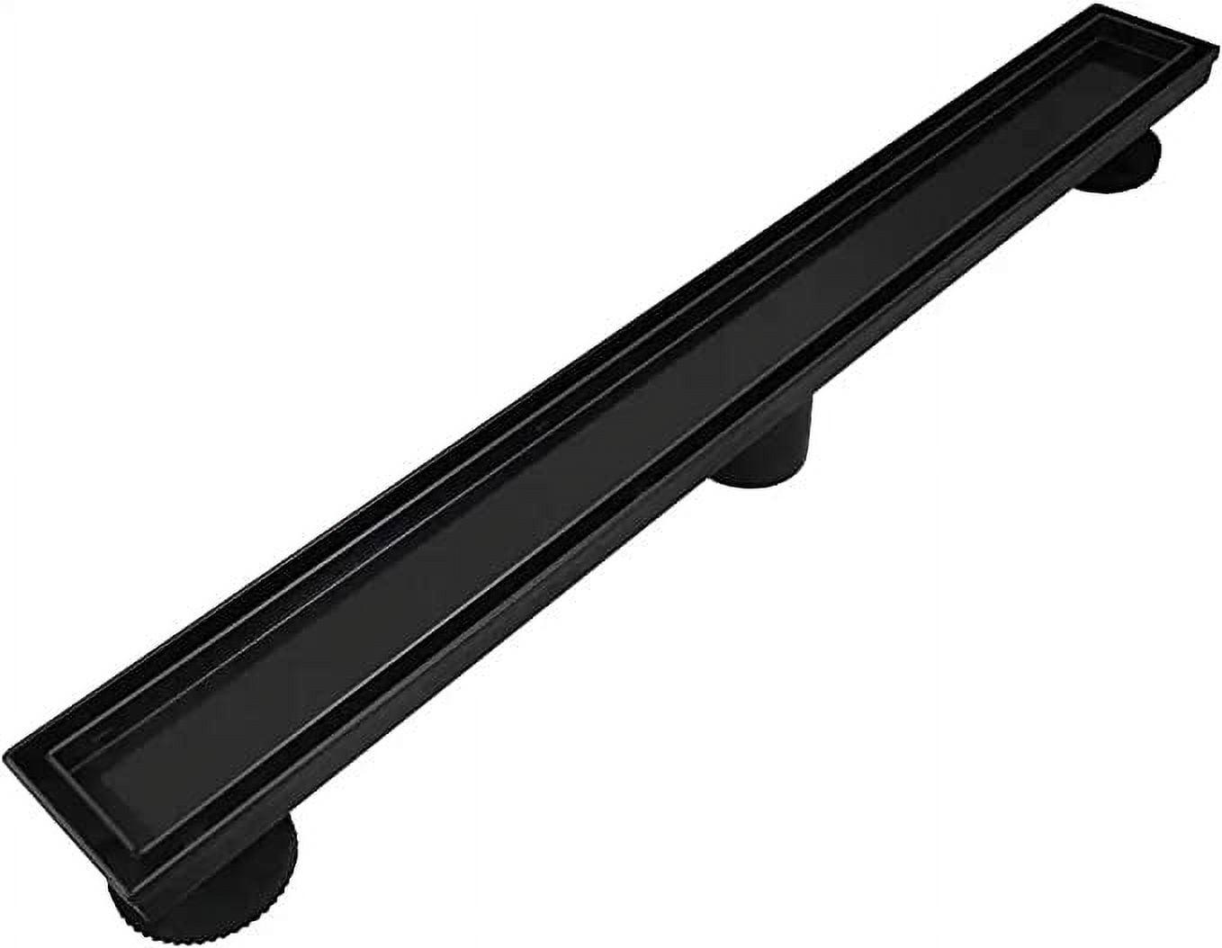 Neodrain 18-Inch Black Stainless Steel Linear Shower Drain