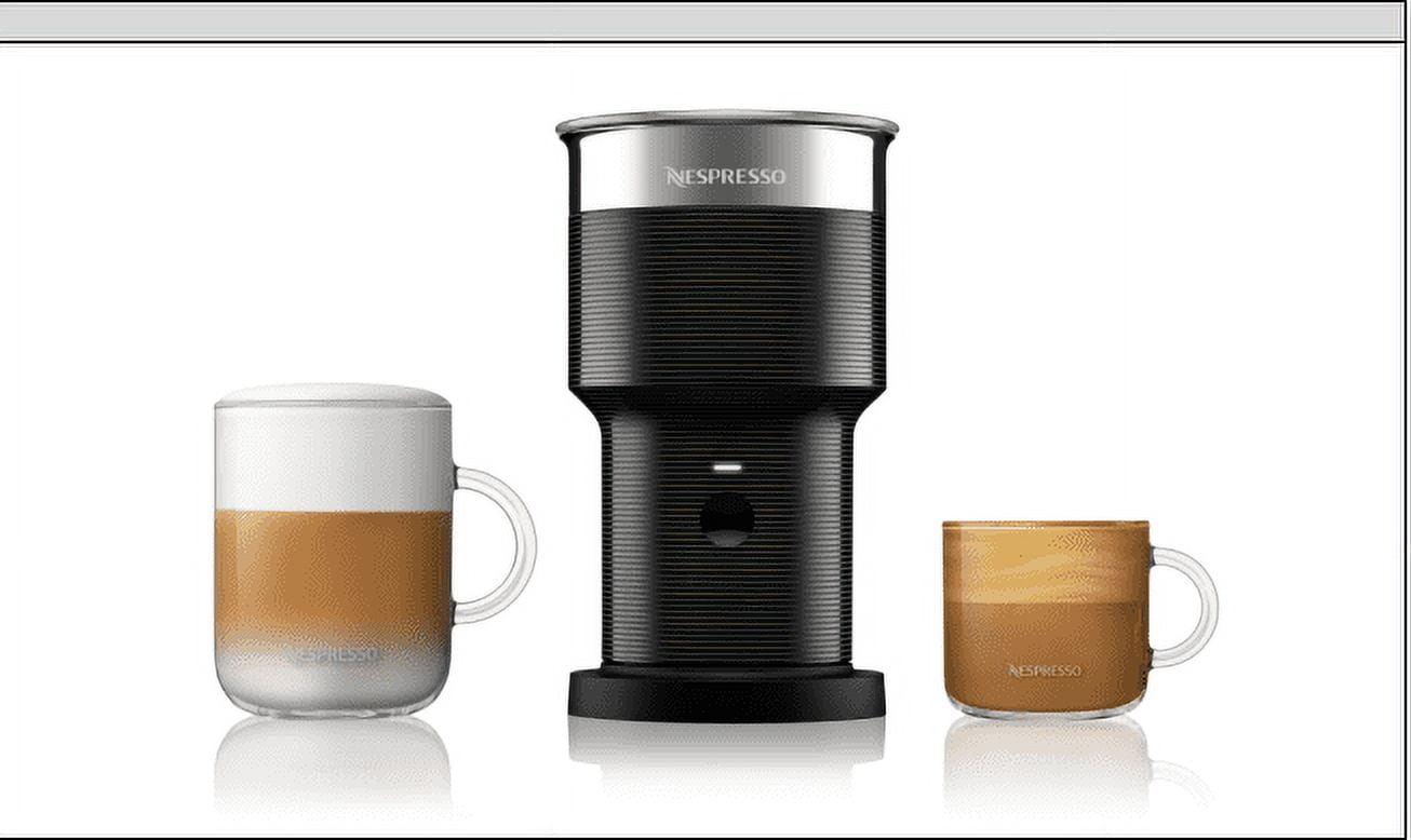 Nespresso Aeroccino XL Milk Frother: Electric Black Frother Wand, 13.5oz Capacity, Dishwasher-Safe, 550W, Plastic