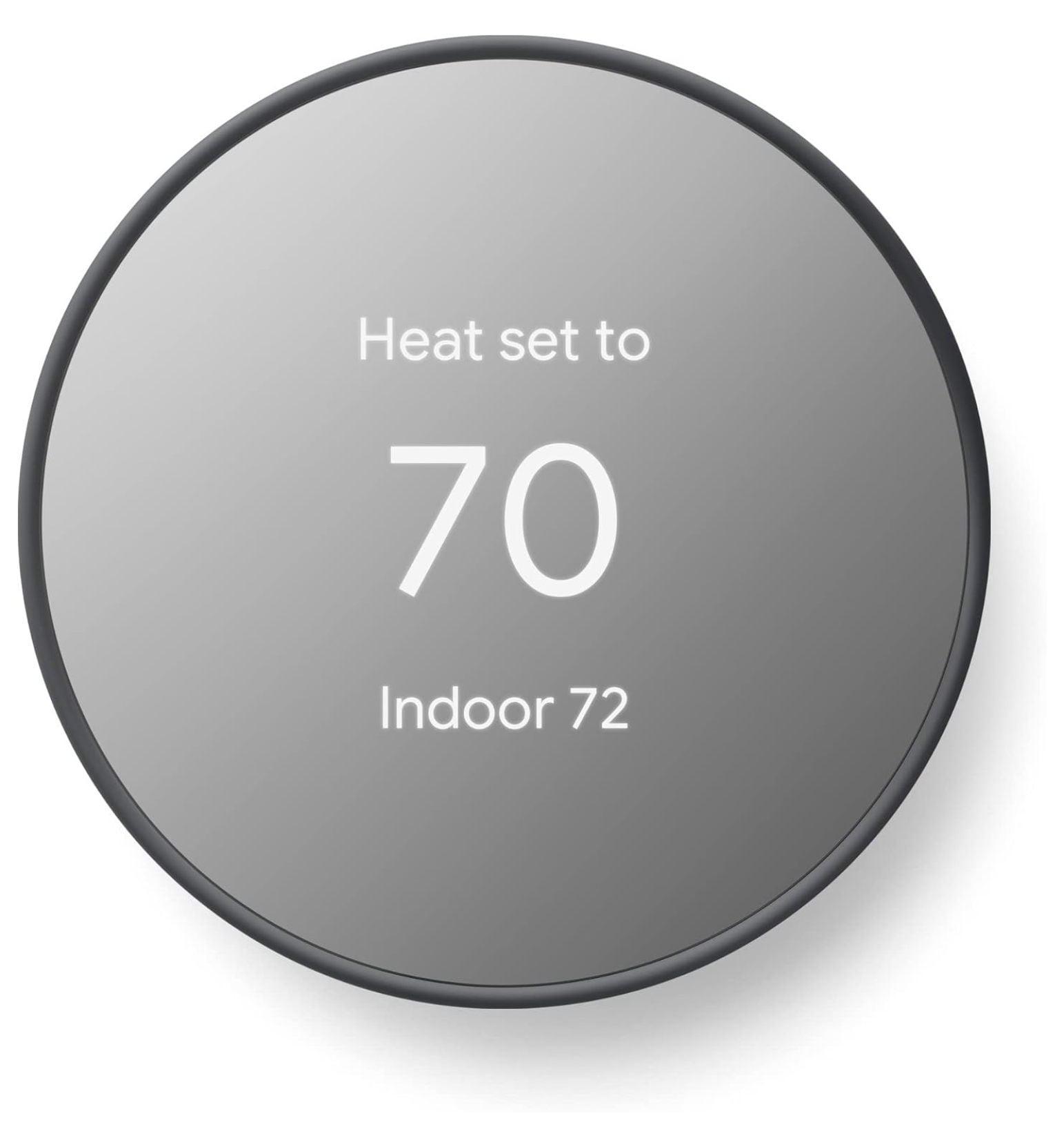 INKEDZ Google Nest Thermostat - Smart Thermostat for Home - Programmable Wifi Thermostat - Charcoal