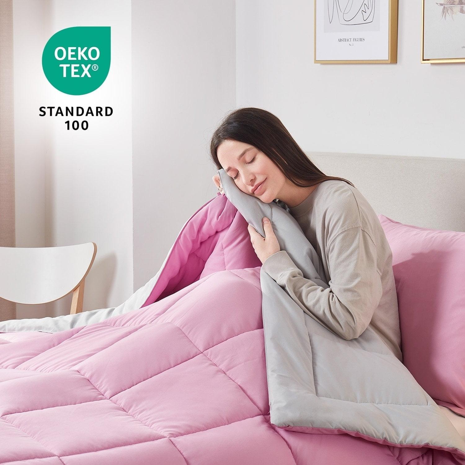 Nestl Nestl All Season Solid Lightweight Down Alternative Reversible Comforter