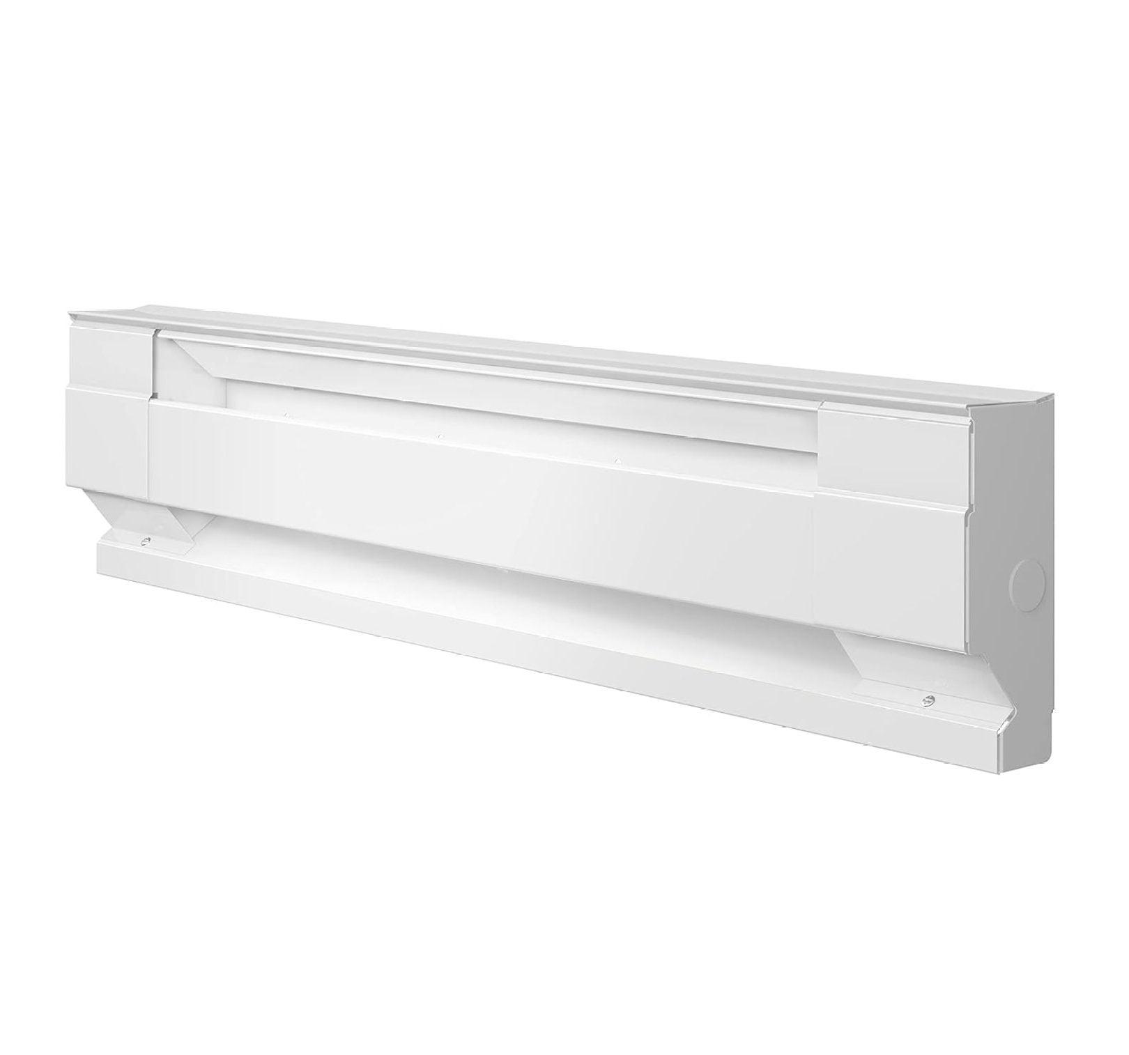 White 30" Electric Convection Baseboard Heater with Thermostat