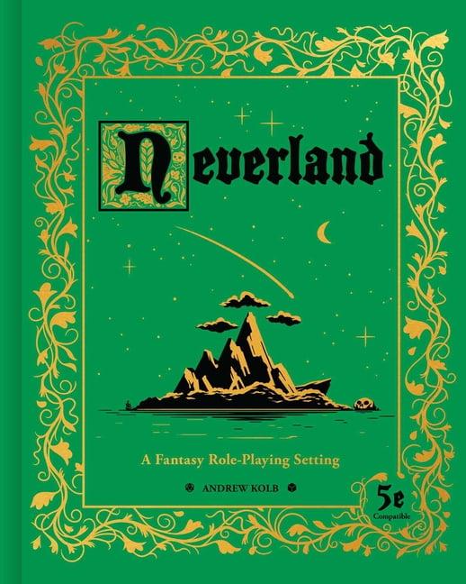 Neverland Green and Gold Hardcover Fantasy Role-Playing Book