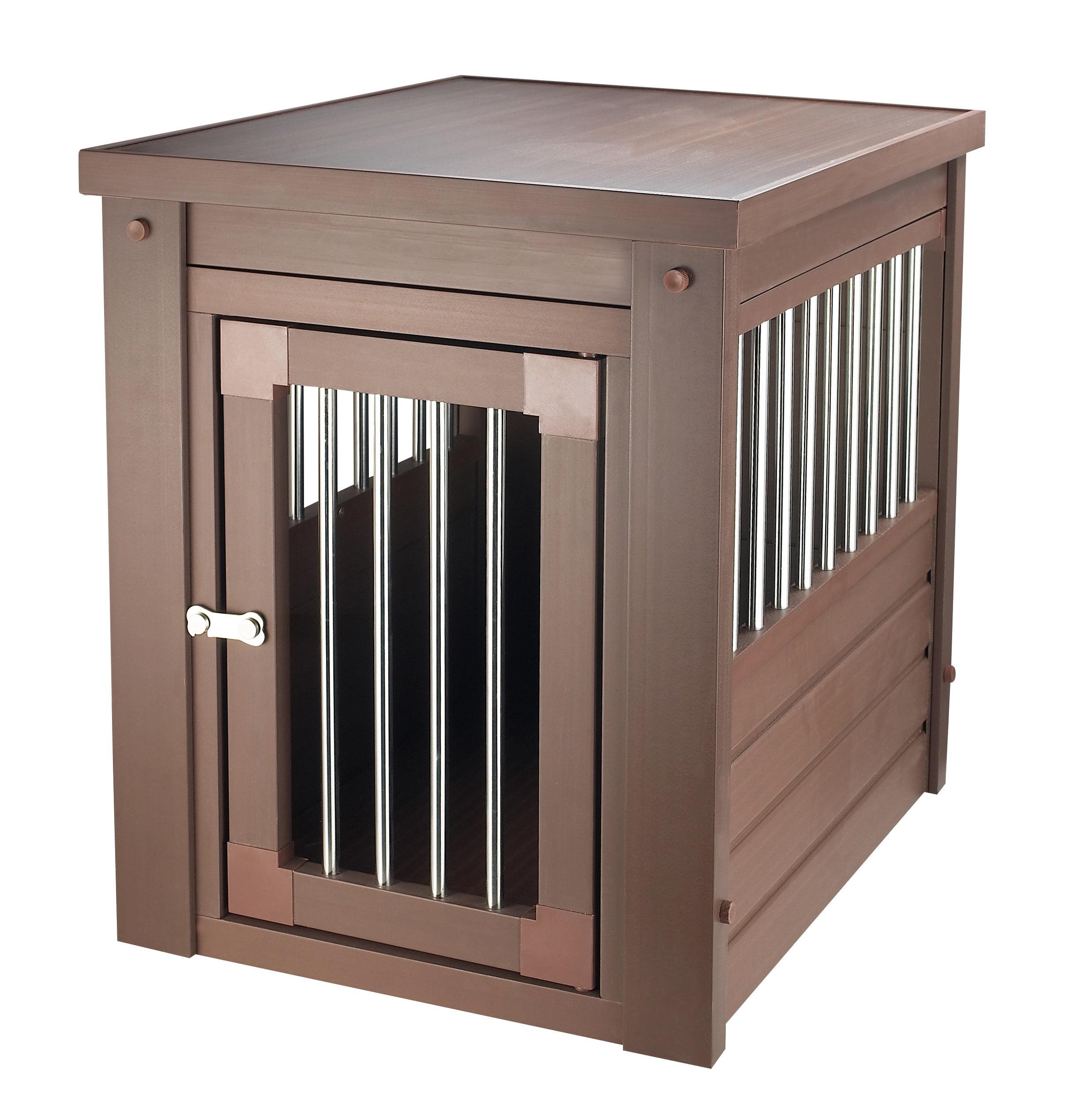 Ecoflex Russet Brown Small Pet Crate & End Table Combo