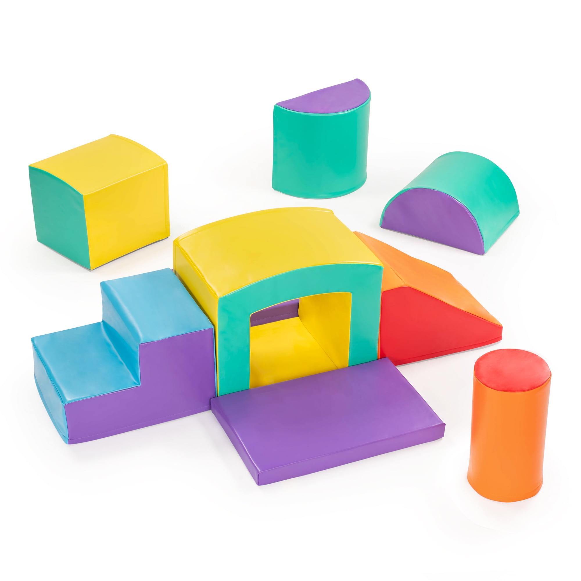 New Bounce Super Deluxe Soft Play Set - 9 Piece Climbing Set for Babies and Toddlers