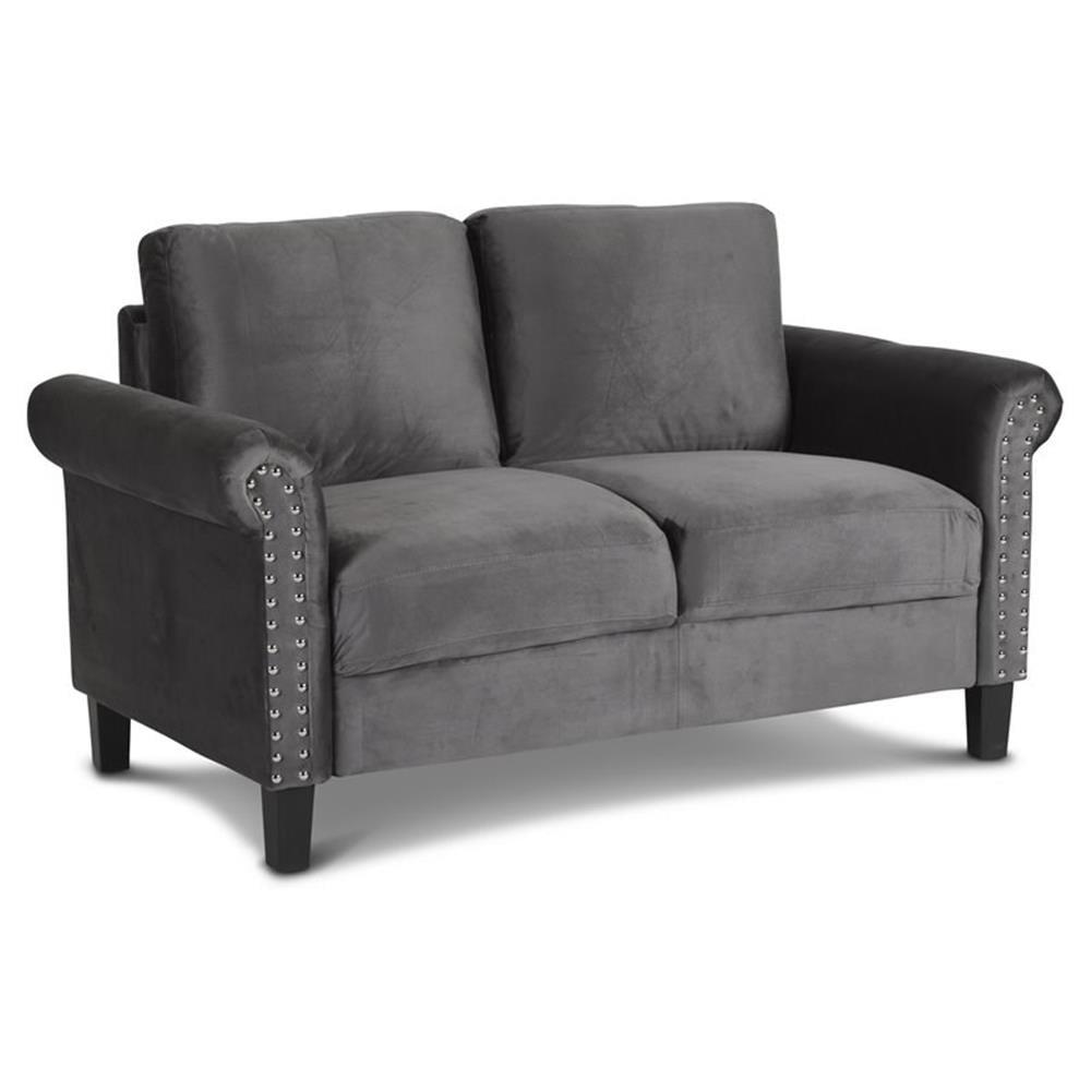 New Classic Furniture, Alani Loveseat-Slate Gray