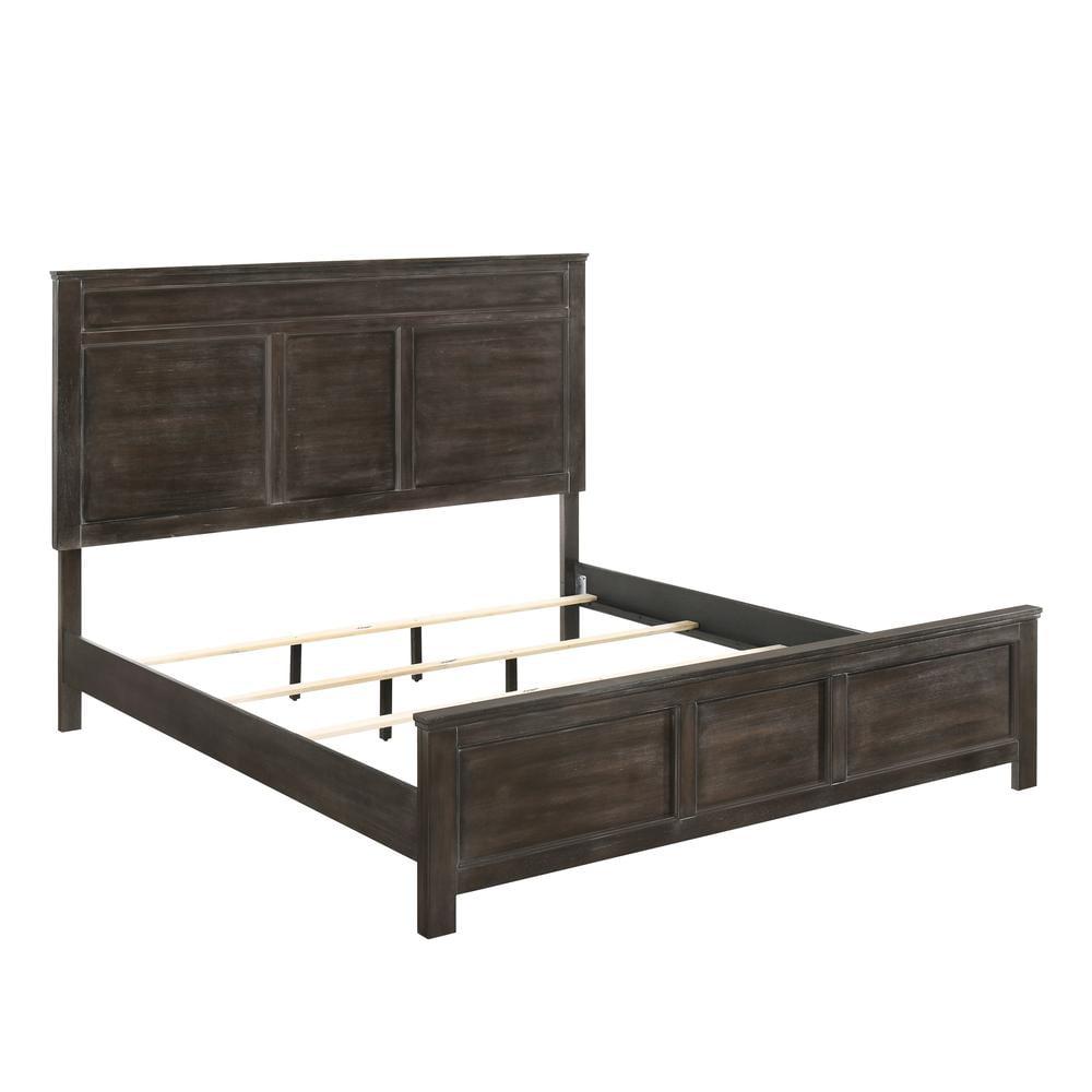 Nutmeg Finish 6-Piece Wood Queen Bedroom Set