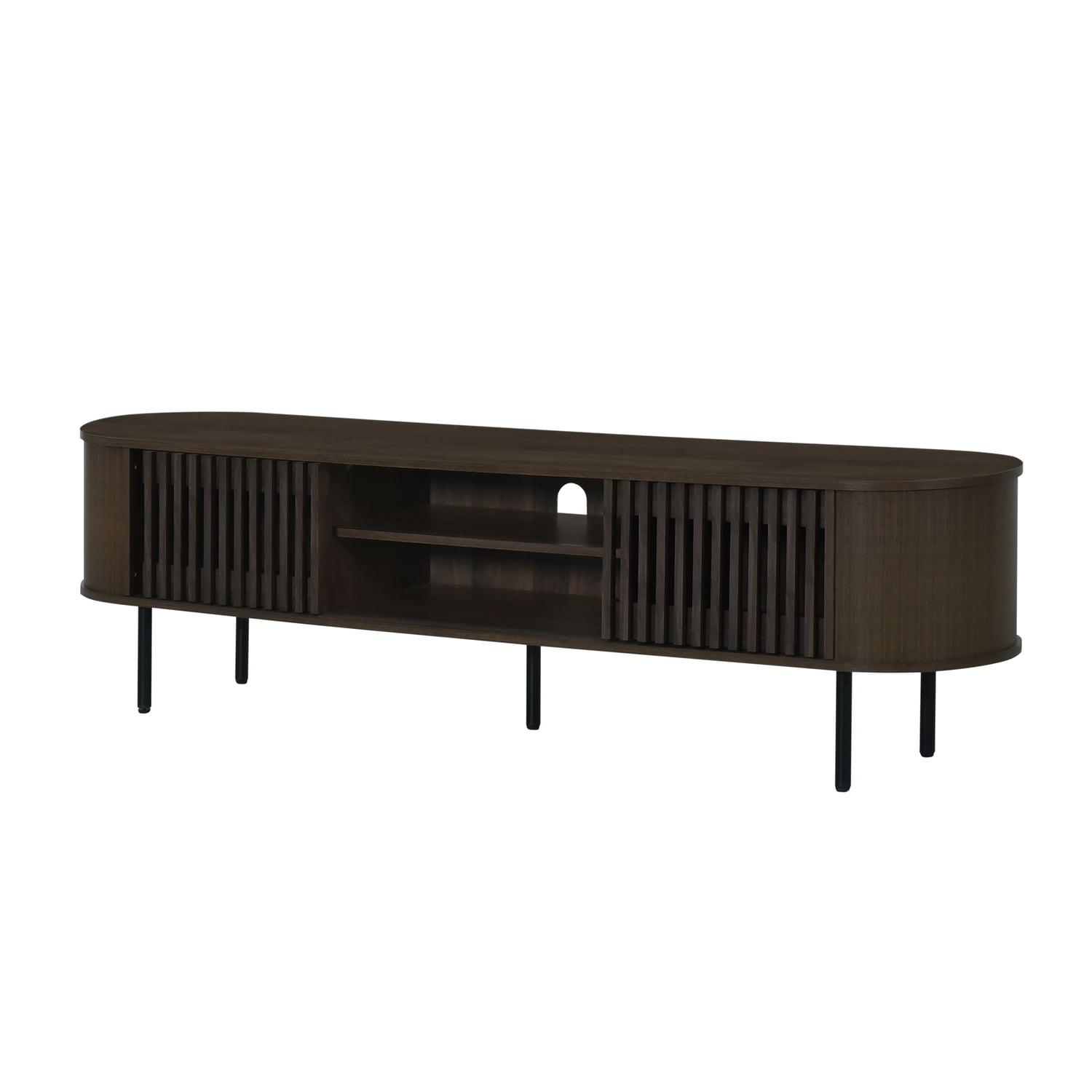 New Classic Furniture, Brax Walnut TV Stand, Brown