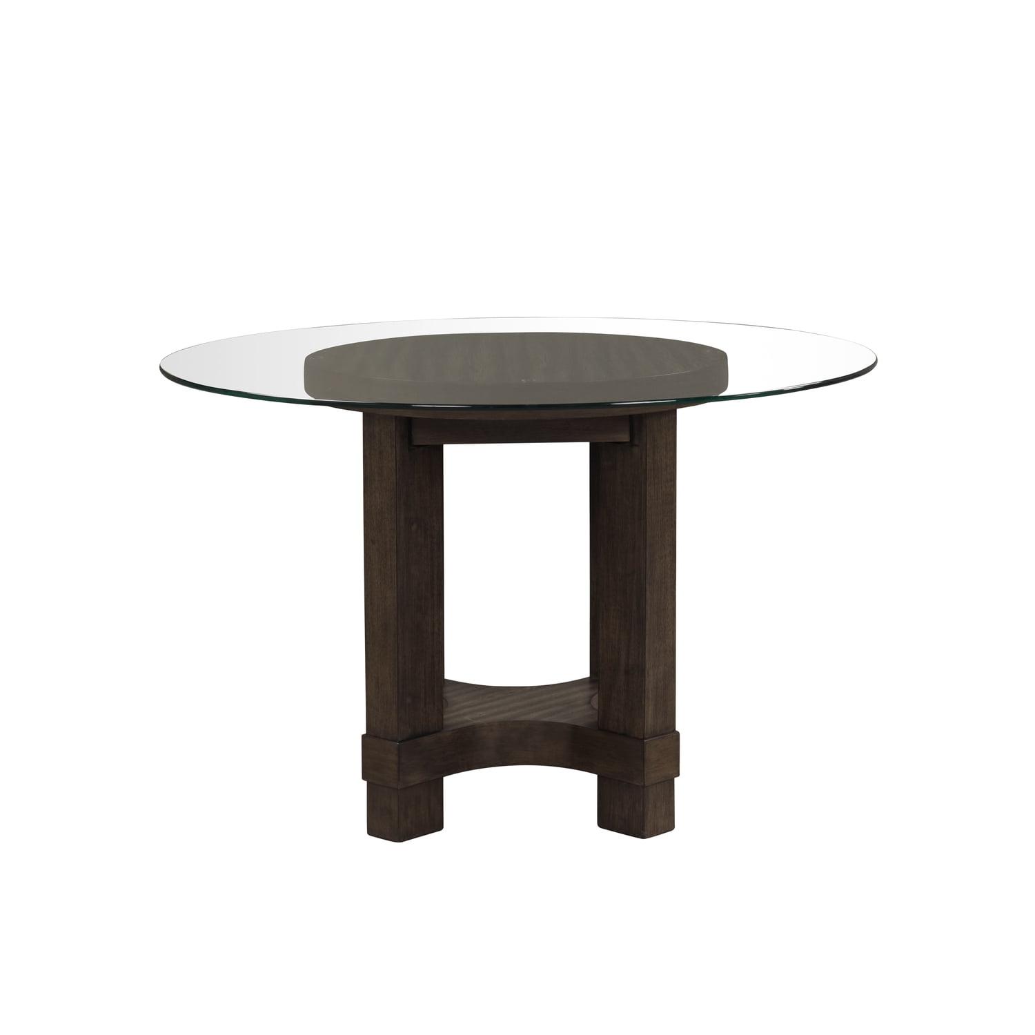 New Classic Furniture Cityscape 5-Piece Solid Wood Dining Set in Walnut