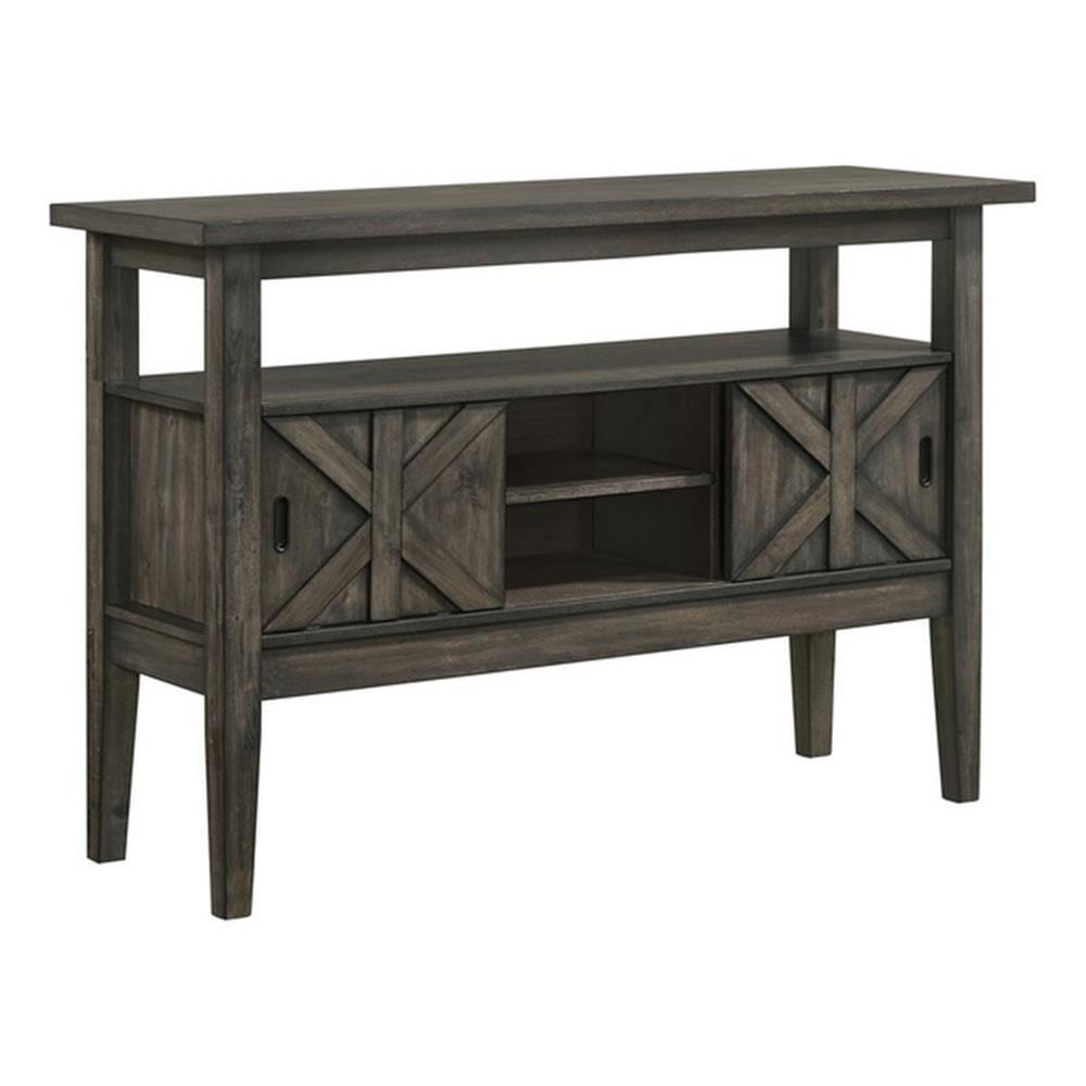 Gulliver Rustic Brown Solid Wood Transitional Server