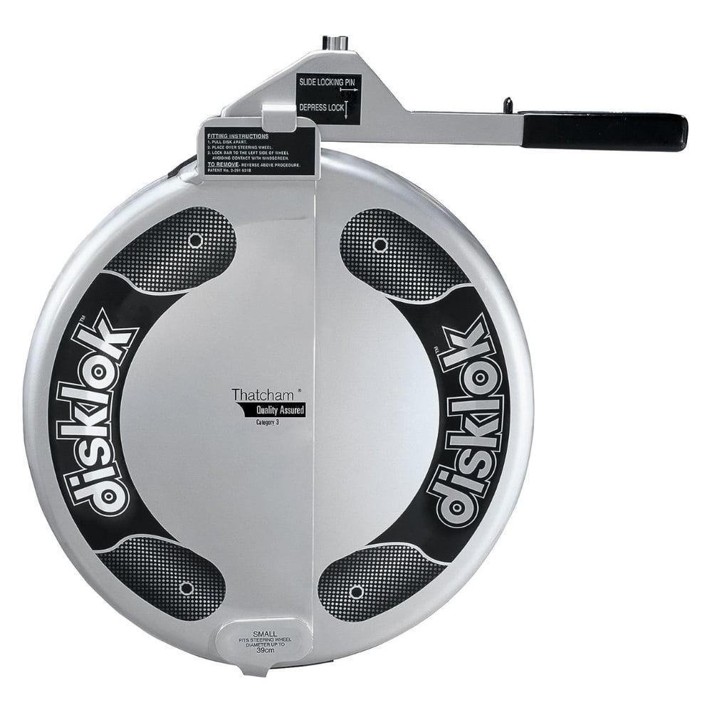 Disklok Gold Edition Hard Case Steering Wheel Lock - Small (Fits Steering Wheels 13.7" - 15.3")