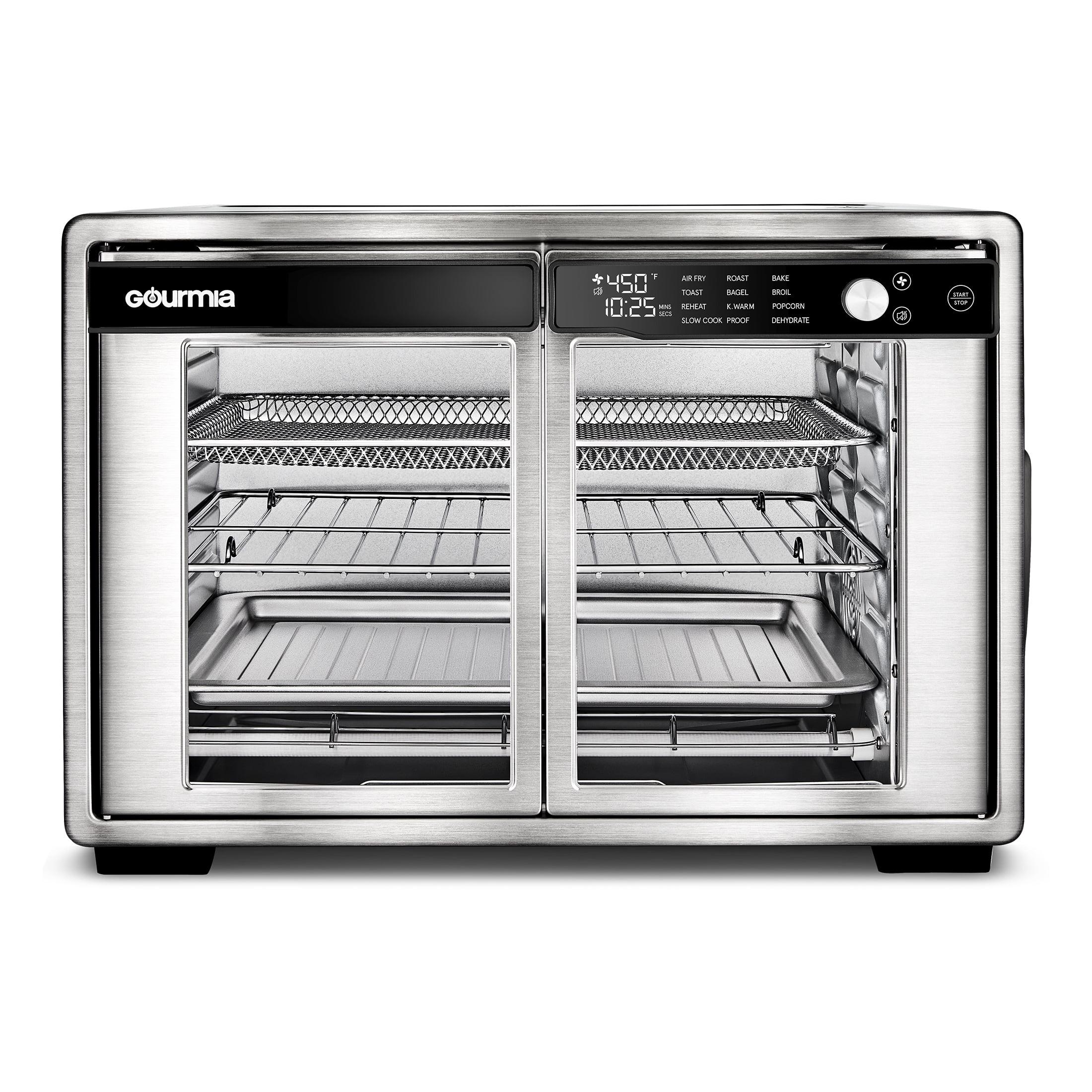 New Gourmia 1700W 9-Slice Digital Toaster Oven Air Fryer, 12 Cooking Preset, 35L, Stainless Steel
