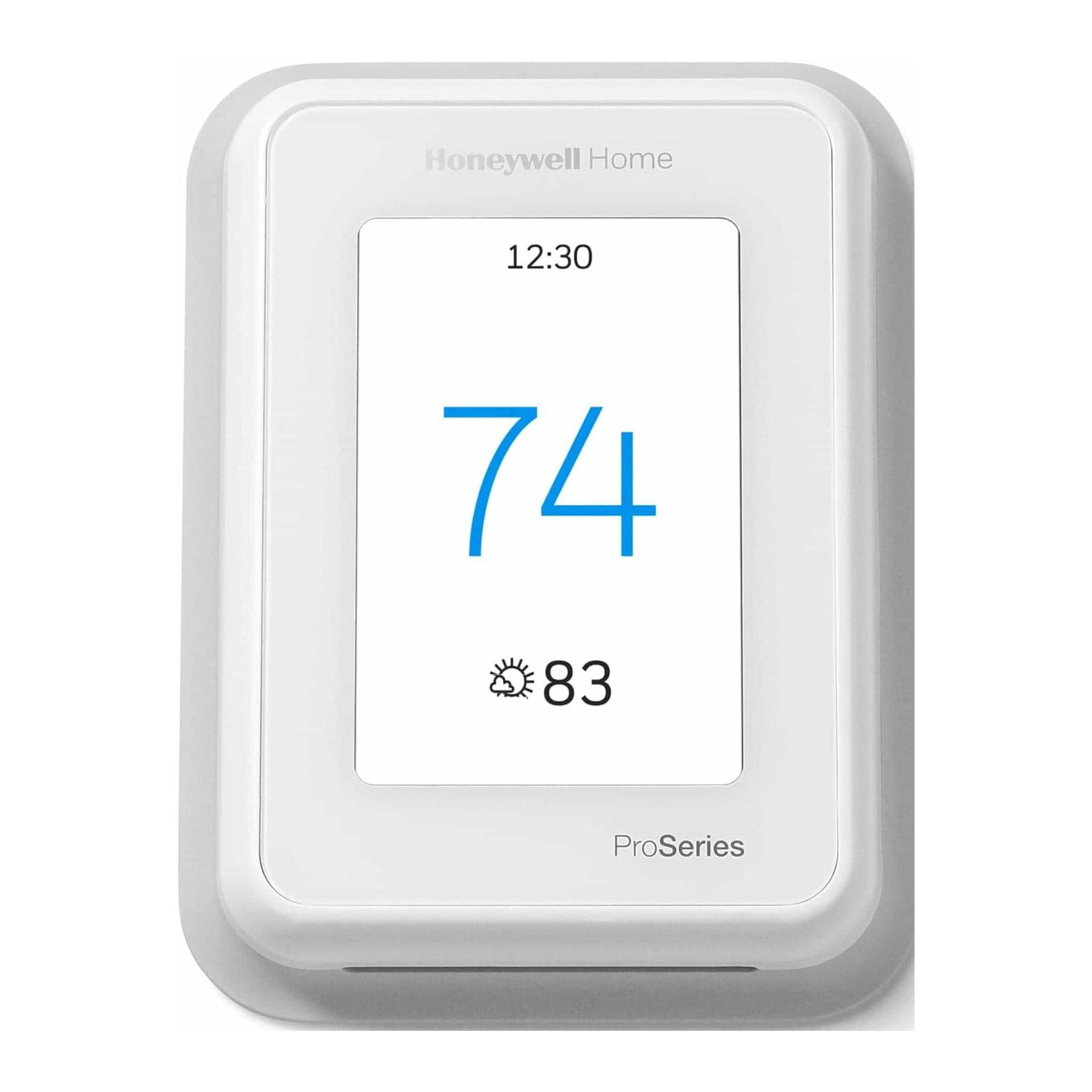 White Digital Touchscreen Programmable Smart Thermostat with Wi-Fi