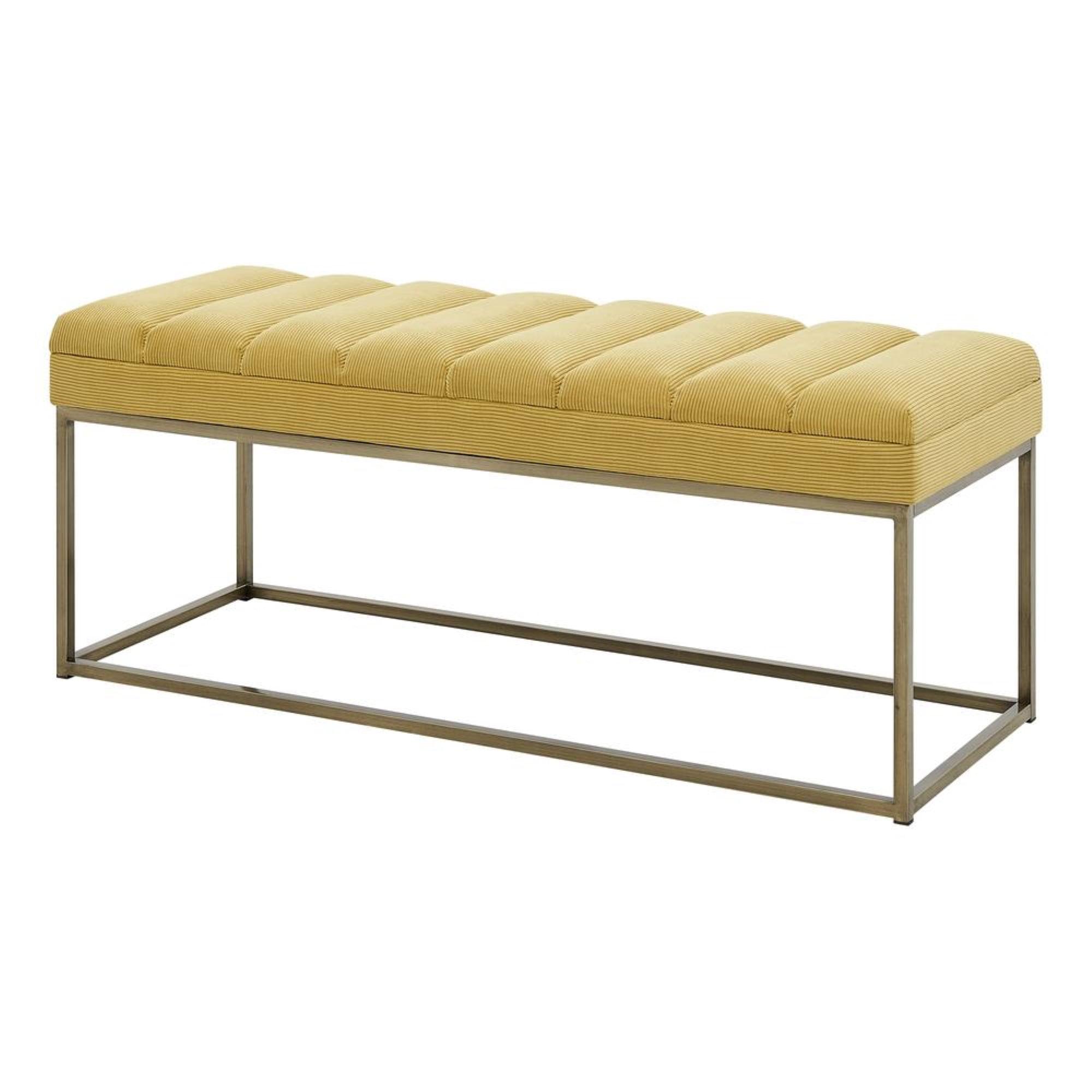 Everly Quinn Georgenia Polyester Upholstered Bench