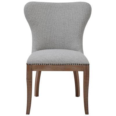 New Pacific Direct Dorsey 20" Fabric Chair in Cardiff Gray (Set of 2)