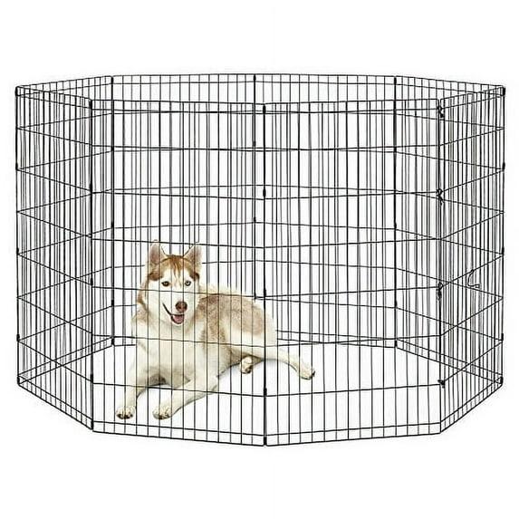 New World Pet Products B558-48 Parque Infantil Plegable para Mascotas, Negro, Extragrande/24 x 48"