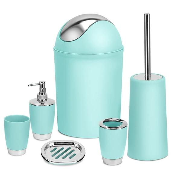 Kocaso 6 Pieces Bathroom Accessories Sets, Bathroom Set Ensemble Bathroom Toothbrush Holder Set