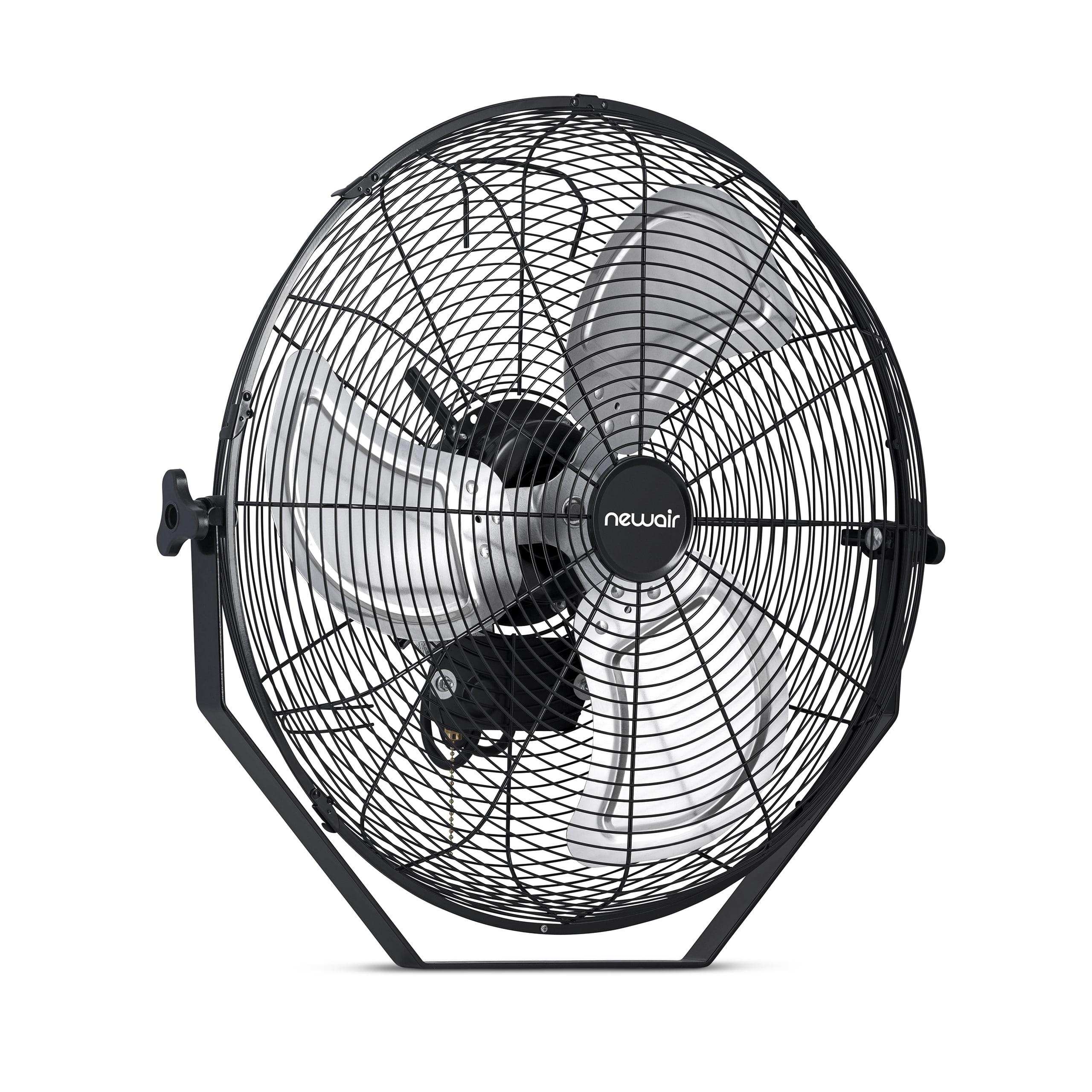 Newair Newair 20" High Velocity Wall Mount Fan, Heavy Duty Waterproof Outdoor Fan, Adjustable Tilt and 3 Speeds up to 4650 CFM, Pull Chain Switch
