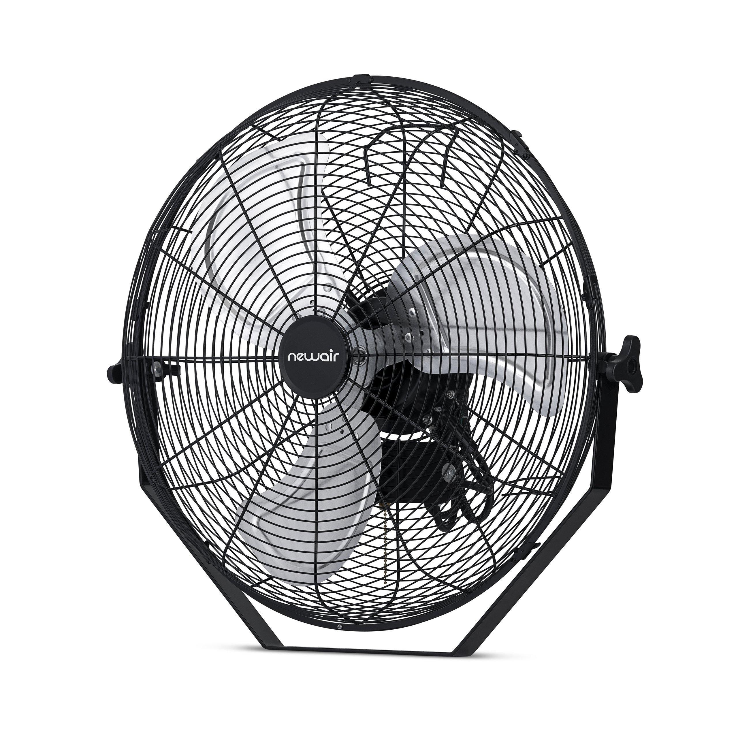 Newair 20" Black High-Velocity Outdoor Wall-Mount Fan with 3 Speeds