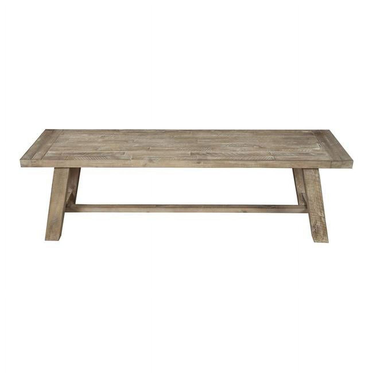 Rustic Transitional Newberry 60'' Beige and Brown Dining Bench