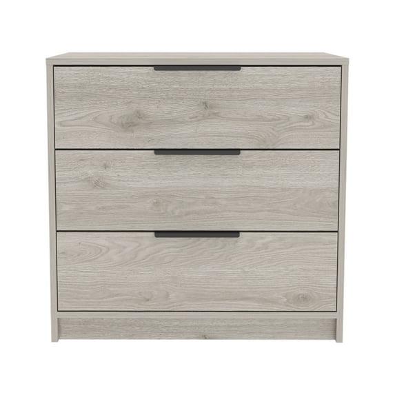 Newboti Furniture Kaia 3 Drawers Dresser, Superior Top -Light Gray 00128