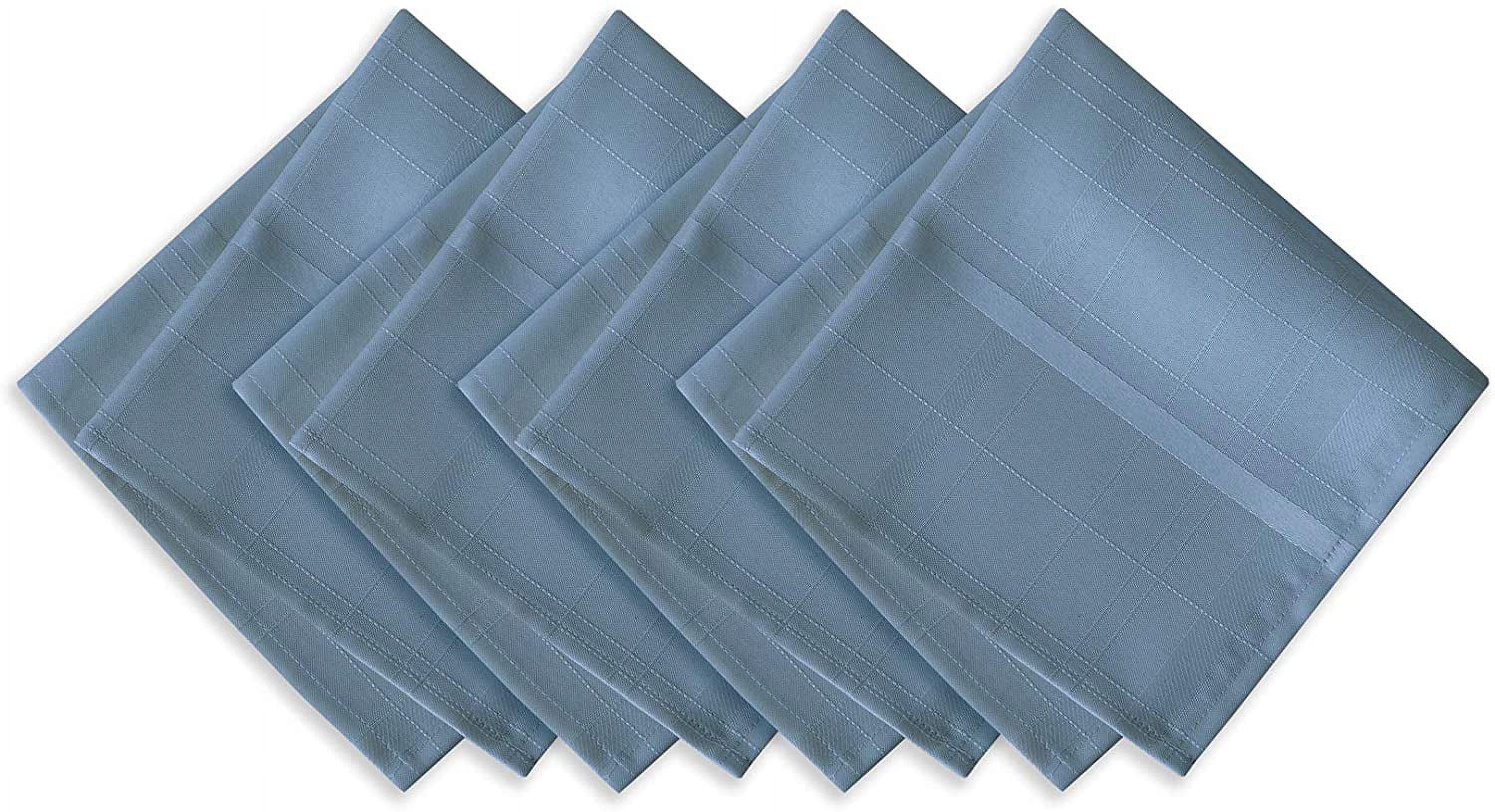 Elrene Elegance Plaid Stain Resistant Napkin Set of 4 - 17" x 17" - Elrene Home Fashions