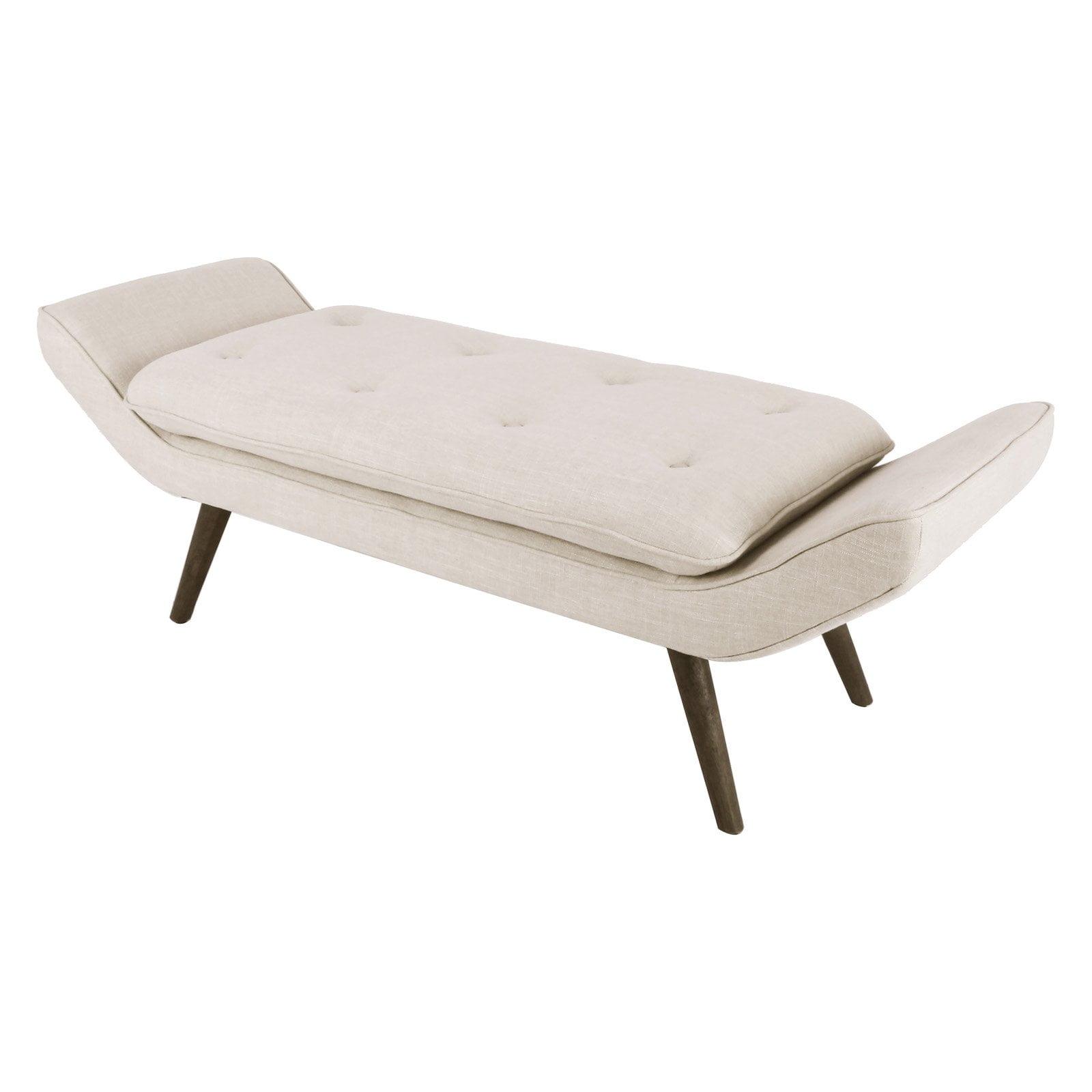 Newcastle Cushioned Tufted Bench, Multiple Colors
