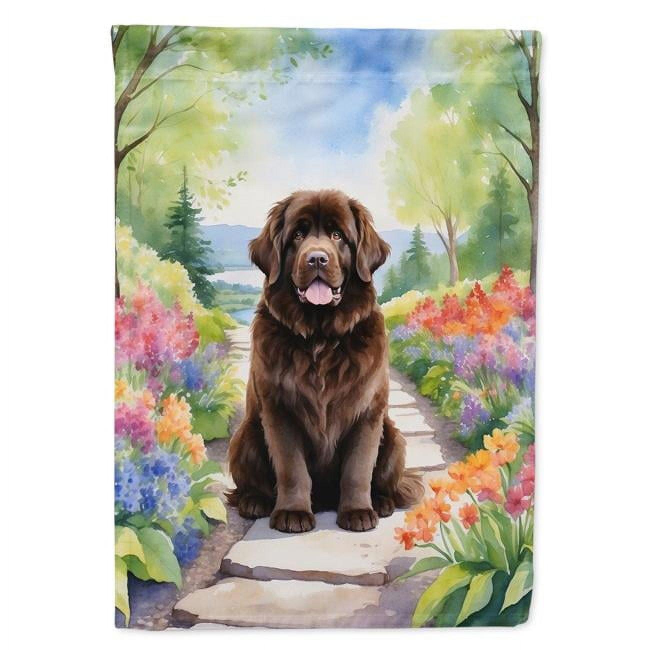 Newfoundland Spring Path Garden Flag 11.25 in x 15.5 in