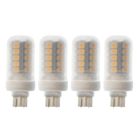 Newhouse Lighting 3W (18W Equivalent) T5 LED Bulb Halogen Replacement Lights, 280 Lumens, 12V, 3000K - 4 Pack