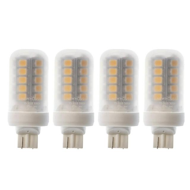 Newhouse Lighting 3W (18W Equivalent) T5 LED Bulb Halogen Replacement Lights, 280 Lumens, 12V, 3000K - 4 Pack
