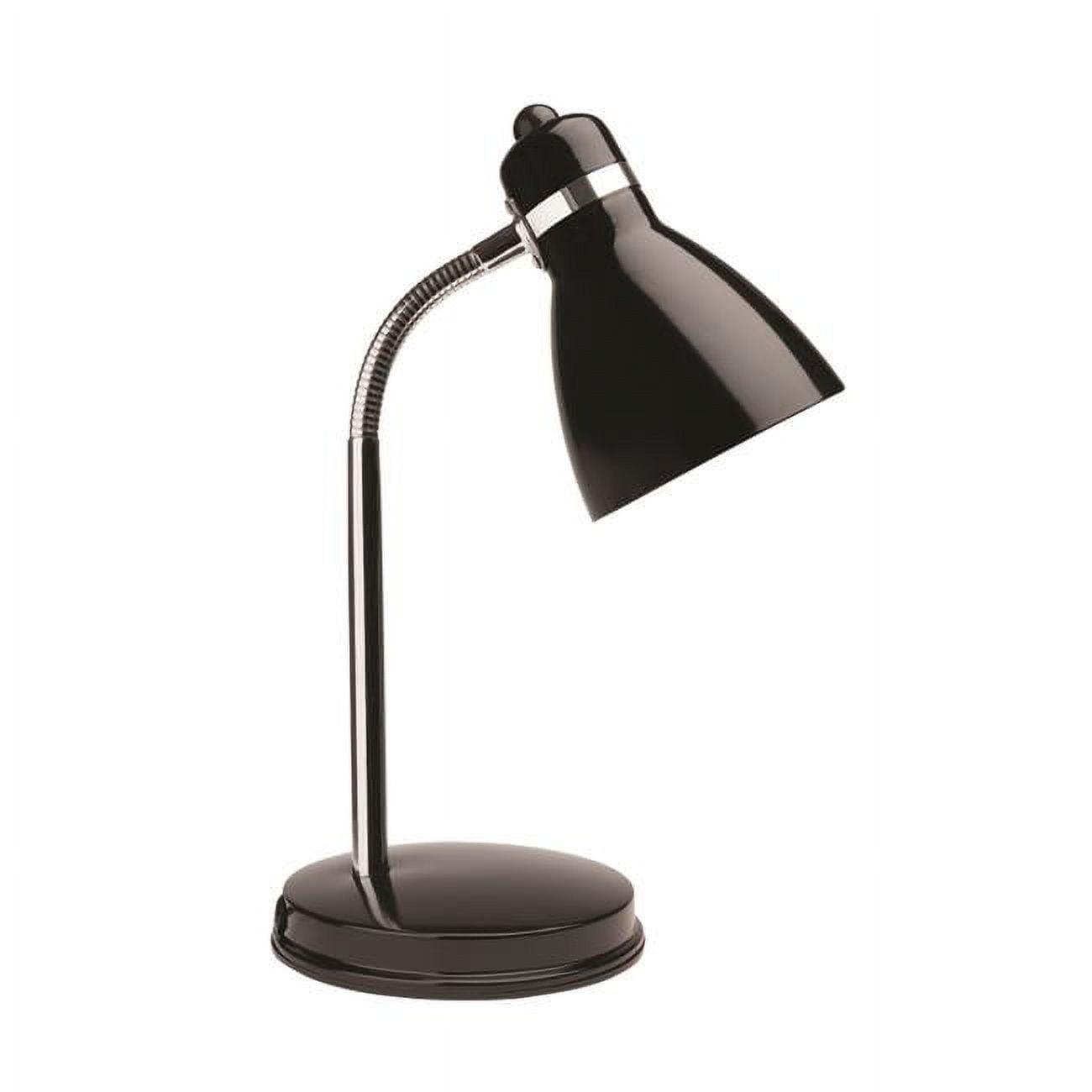 Oxford Black Adjustable Steel Desk Lamp with LED Bulb