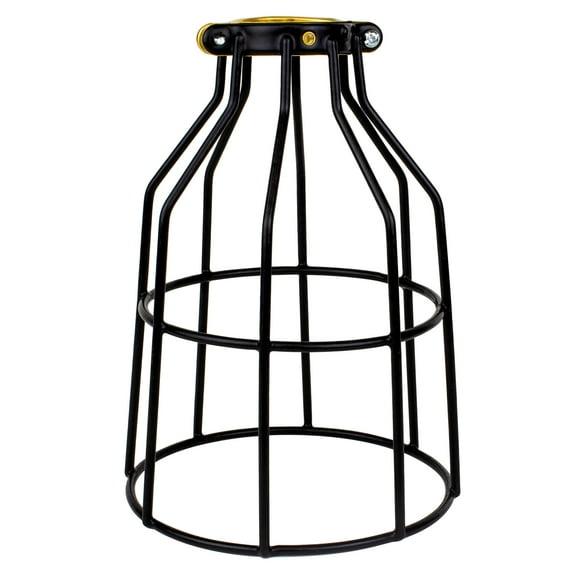 Newhouse Lighting Metal Wire Lamp Guard for Ceiling Fan Light Covers, Pendant String Light and Vintage Lamp Shades / Cover, Industrial Wire Fixture Iron Bird Cage