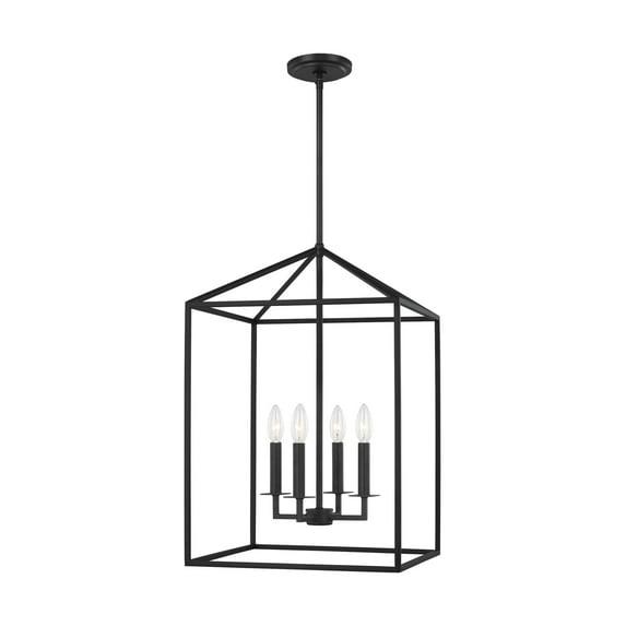 Lucius Pendant Light - Black / 15.5"W