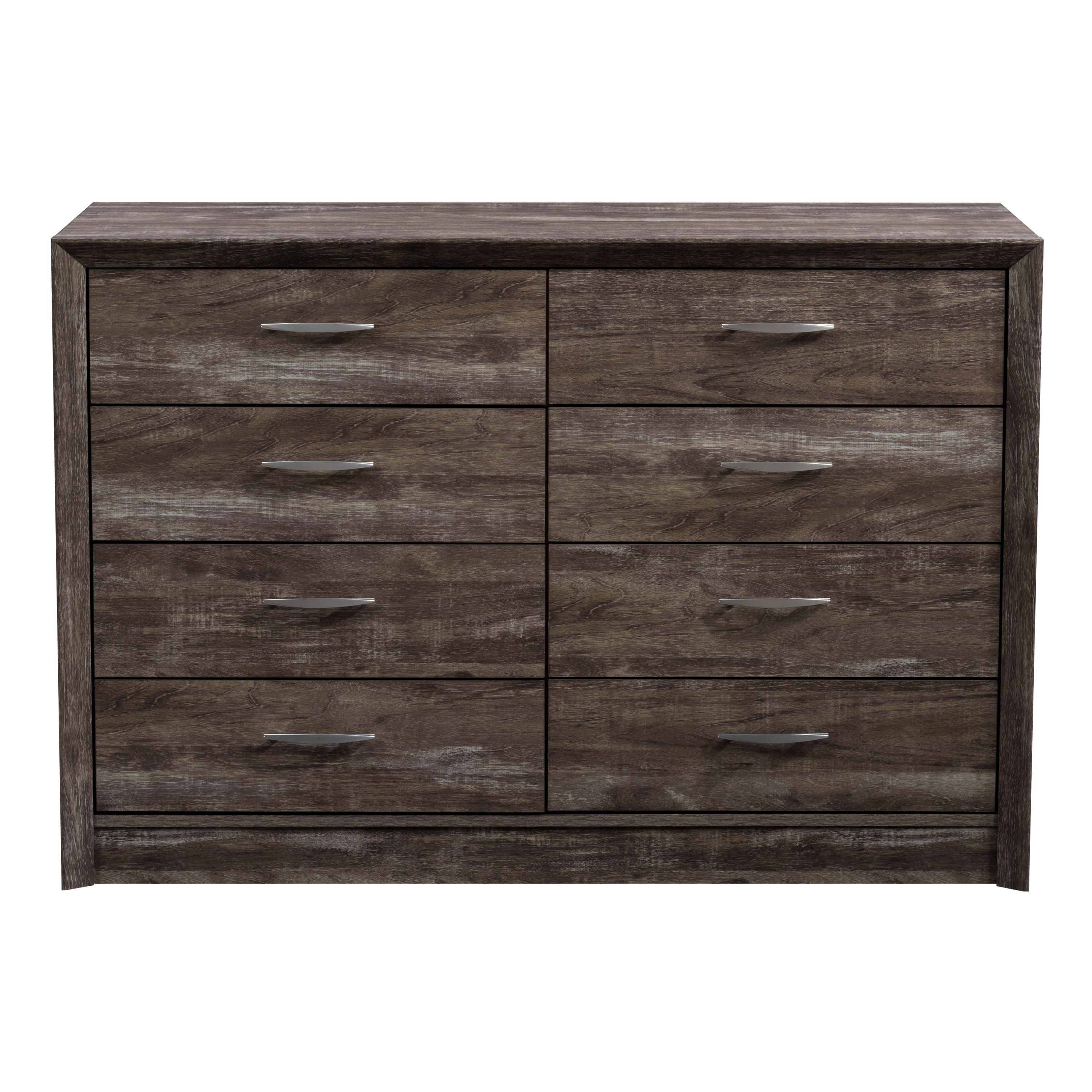 Newport Classic Mid-Century Brown Washed Oak 8-Drawer Dresser