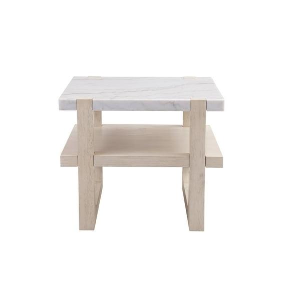 Jack Rectangular Marble End Table (24")