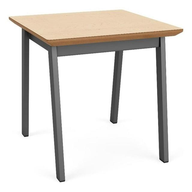 Newport Waiting Reception End Table Metal Frame 20x20" High Pressure Laminate Top