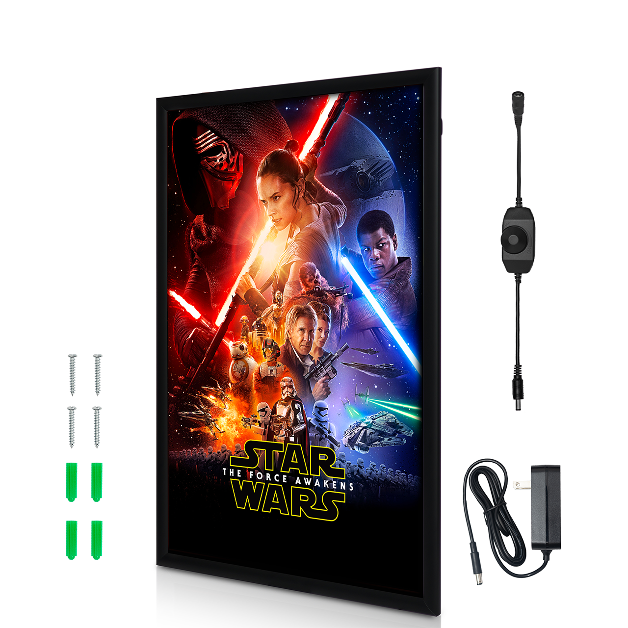 Nexaframe Nexaframe LED Backlit Movie Poster Frame - Snap - Black