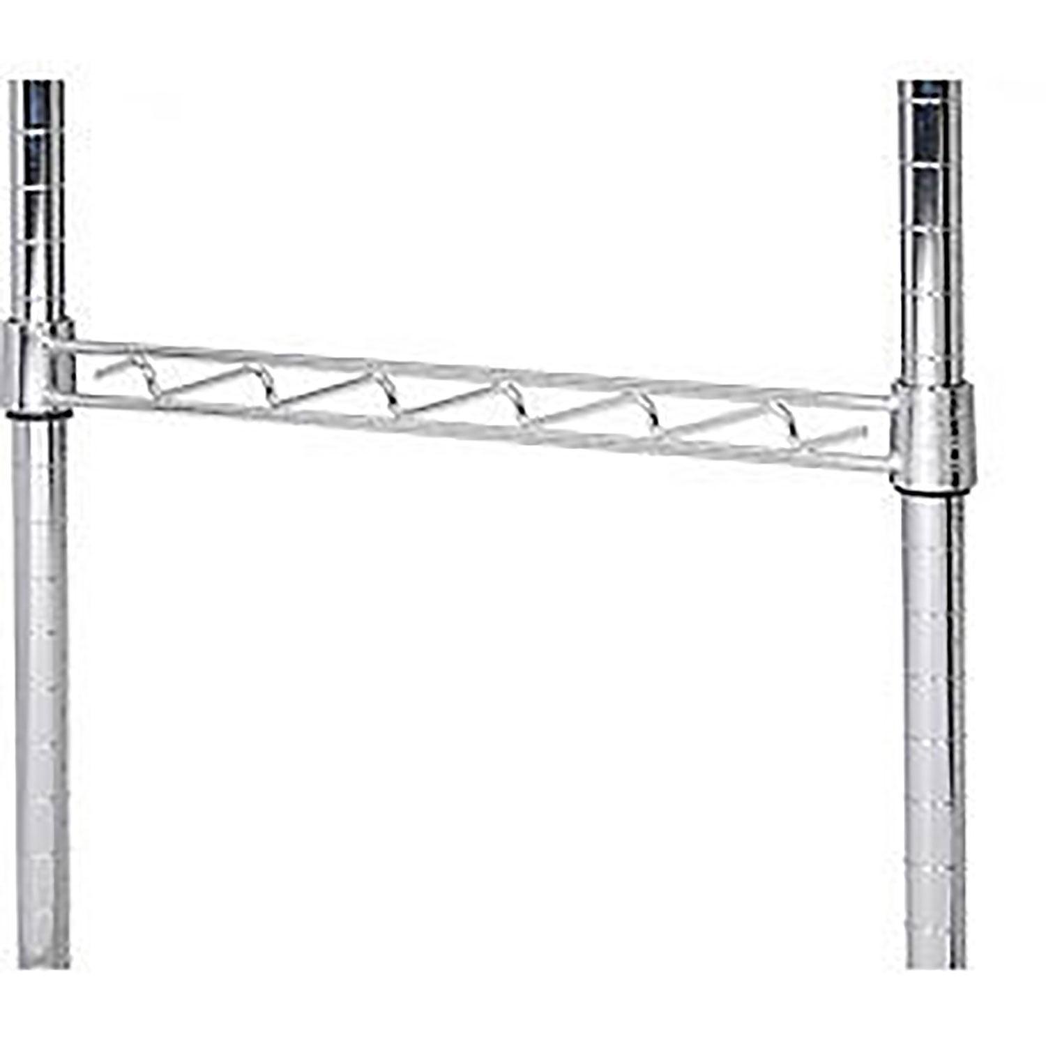 Nexel 18" Chrome Steel Hanging Rail with High Gloss Finish