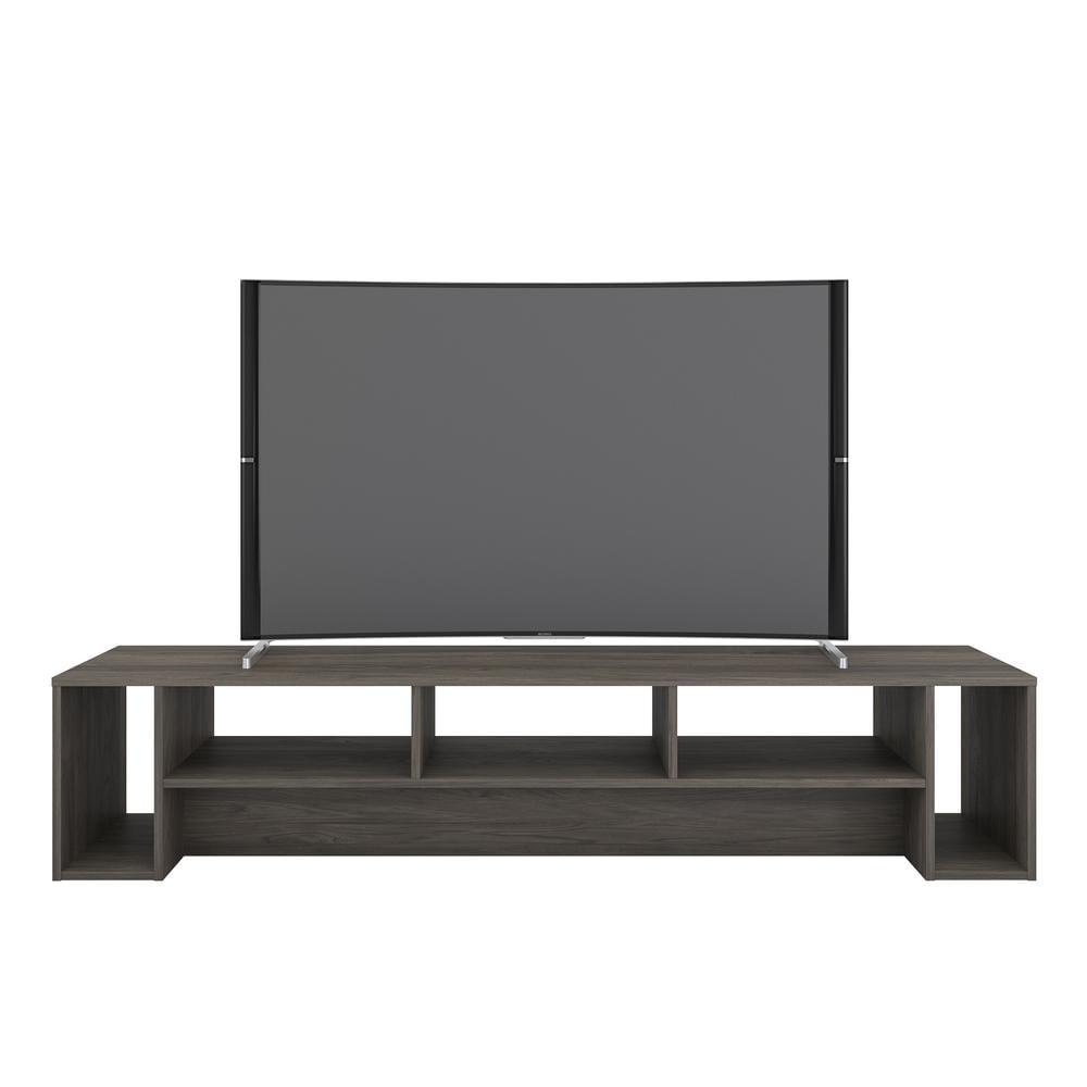 Rustik 3 Shelf TV Stand for TVs up to 80" - Nexera