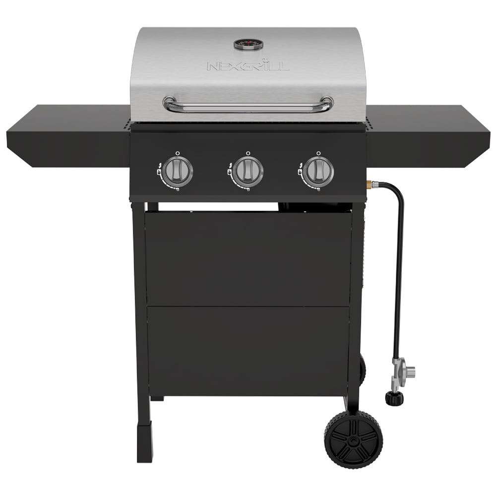 Nexgrill 3-Burner Black and Stainless Steel Propane Gas Grill