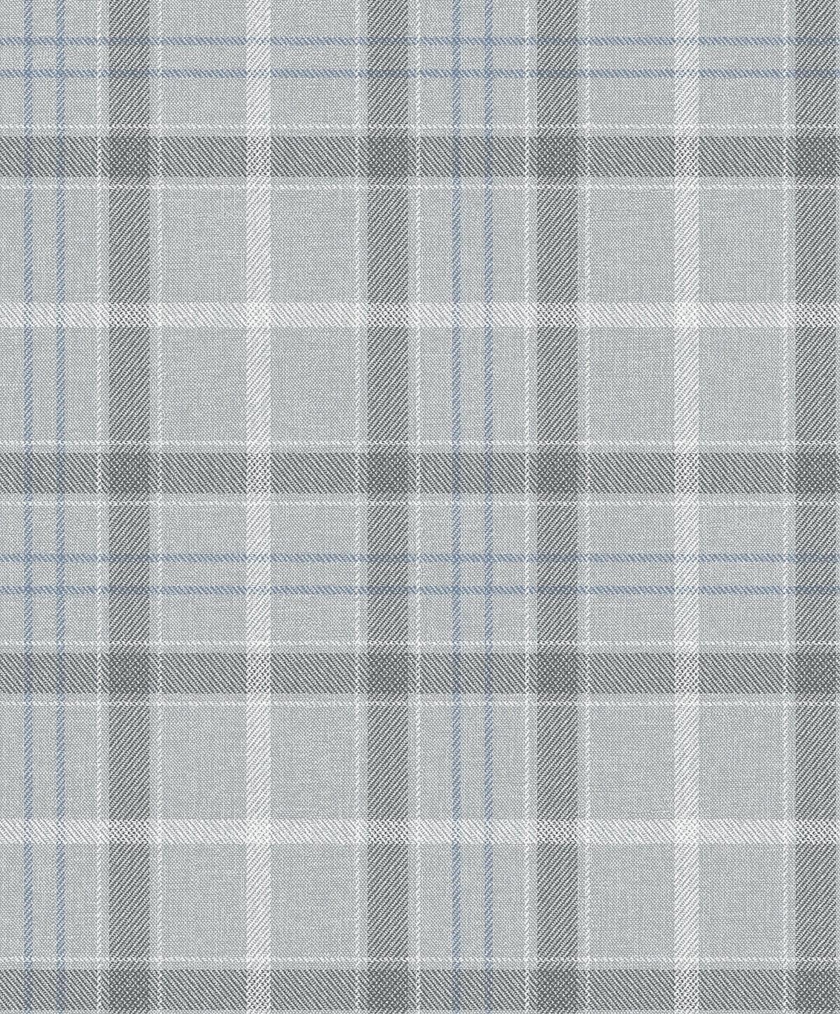 NextWall Pavestone & Blue Tailor Plaid Peel and Stick Wallpaper - 20.9 in. W x 18 ft. L Roll