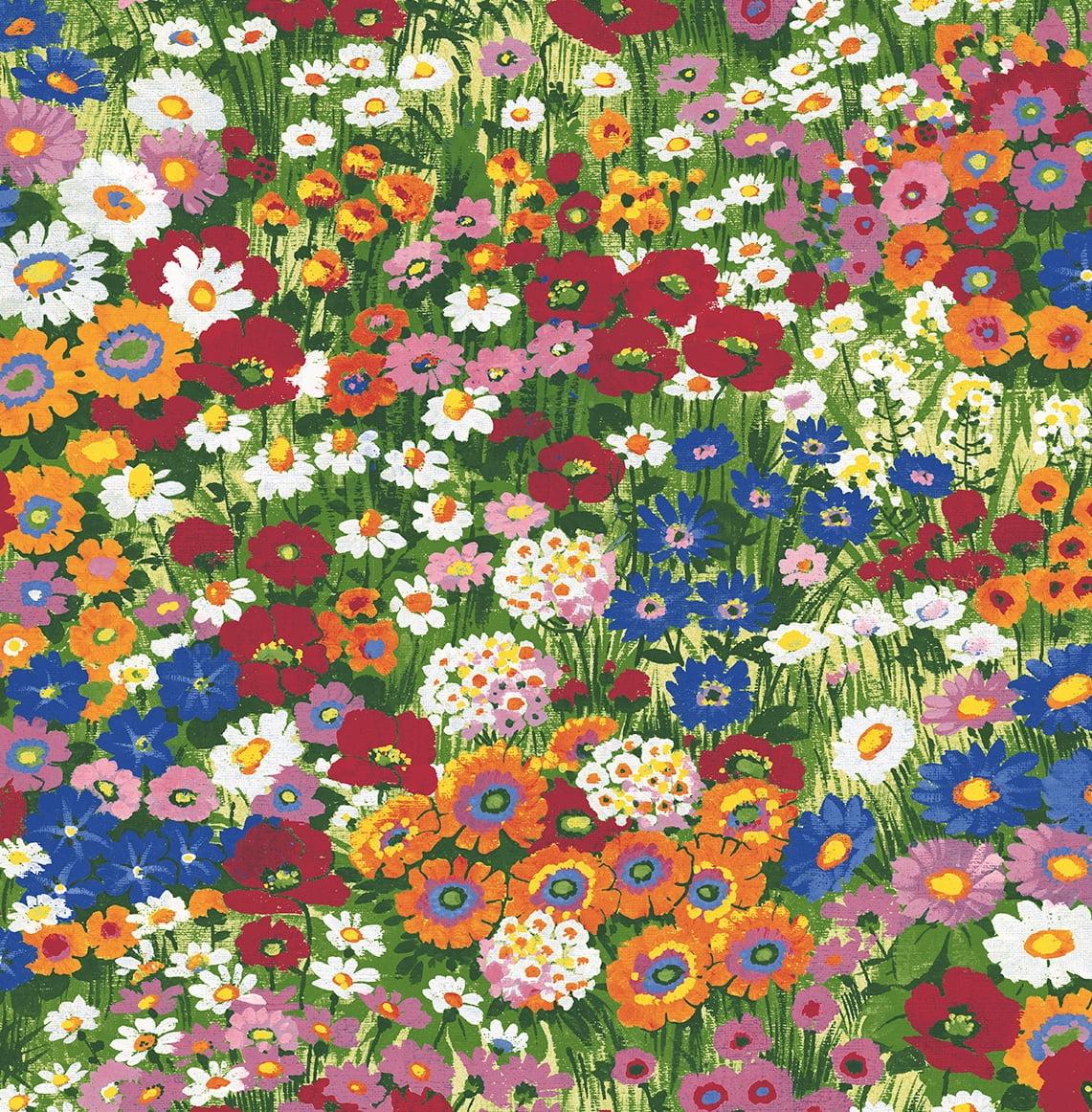 NextWall Floral Meadow Peel and Stick Wallpaper: Self-Adhesive Vinyl, Botanical Pattern, Smooth Finish, 30.75 Sq Ft Coverage