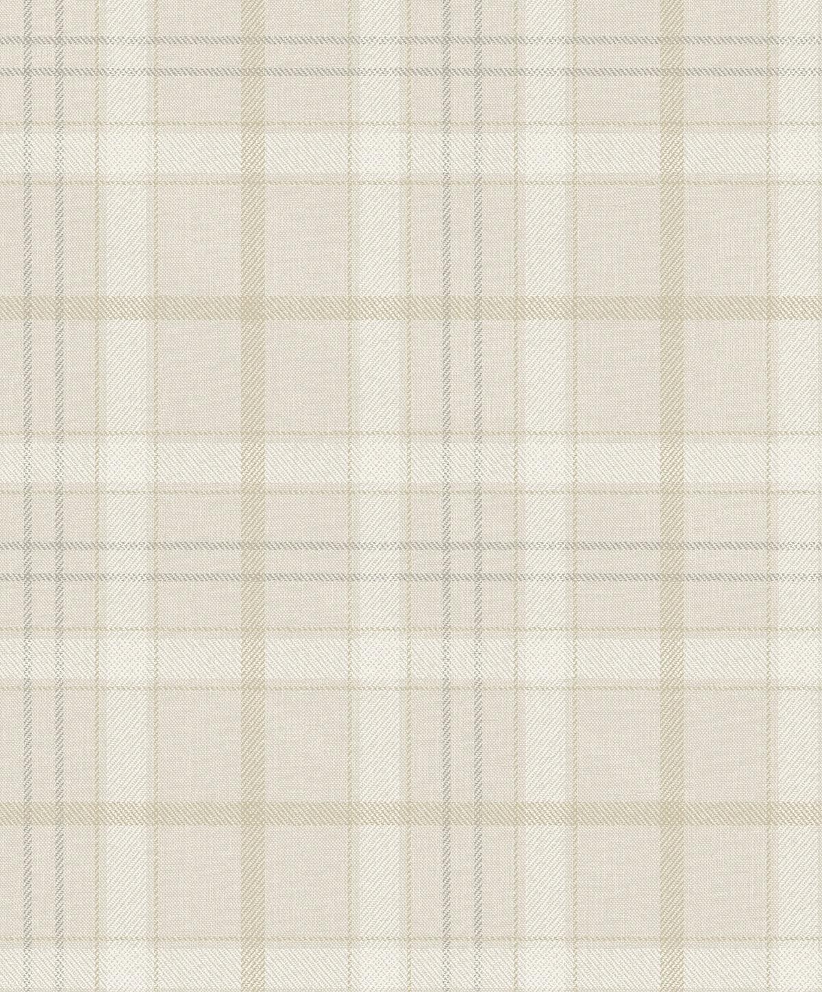 NextWall Neutral Tailor Plaid Peel and Stick Wallpaper - 20.9 in. W x 18 ft. L Roll