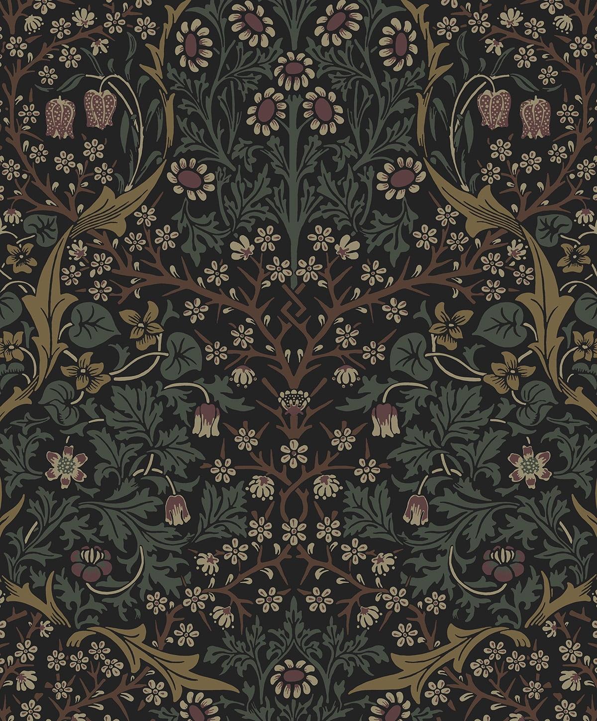 NextWall  Victorian Garden Floral Peel and Stick Wallpaper 20.9 in. W x 18 ft. L - Blacksmith & Cliffside