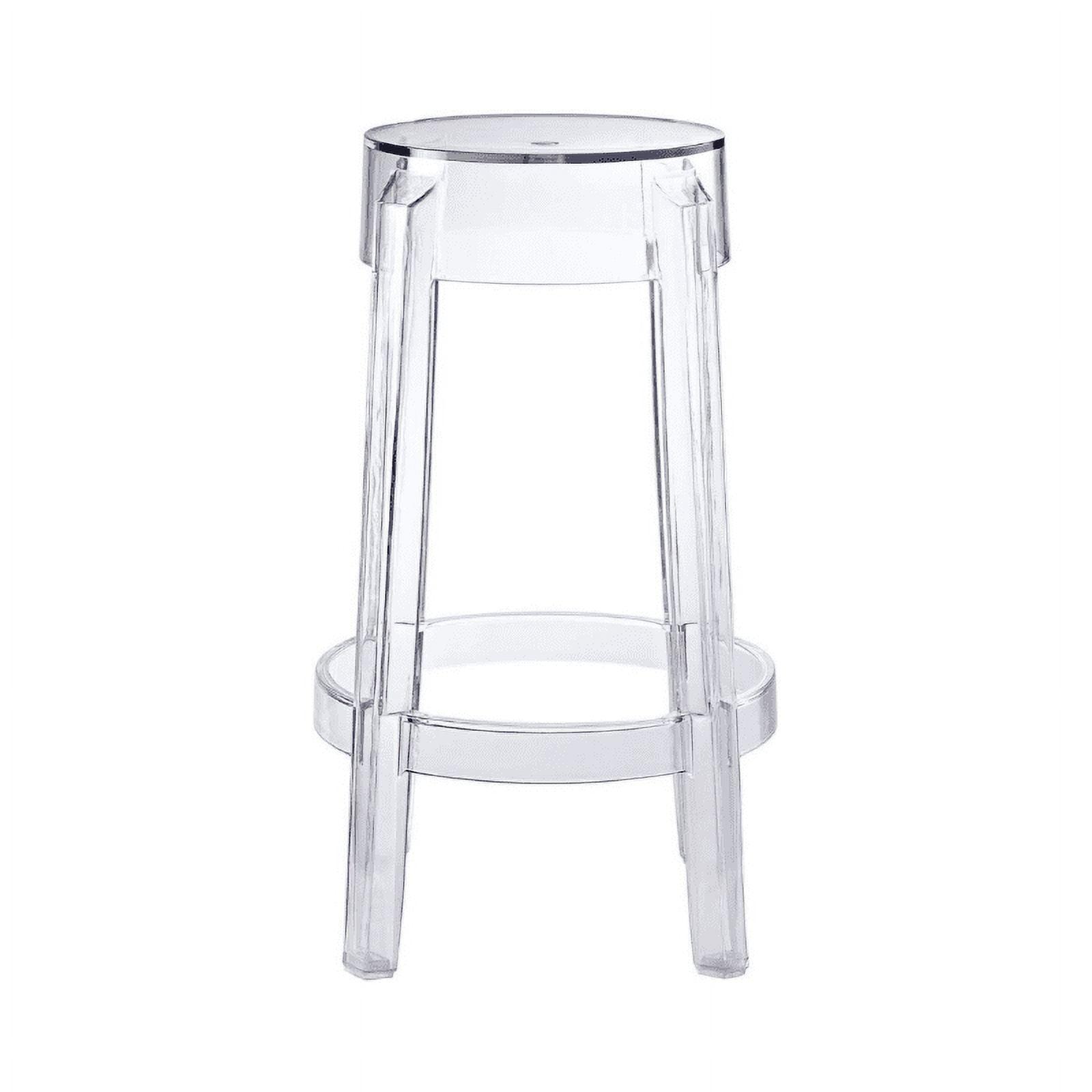 26.5" Sleek Transparent Acrylic Counter Stool