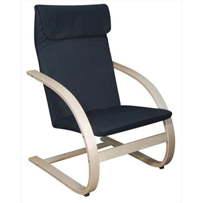 Mia Reclining Bentwood Chair - Natural & Black