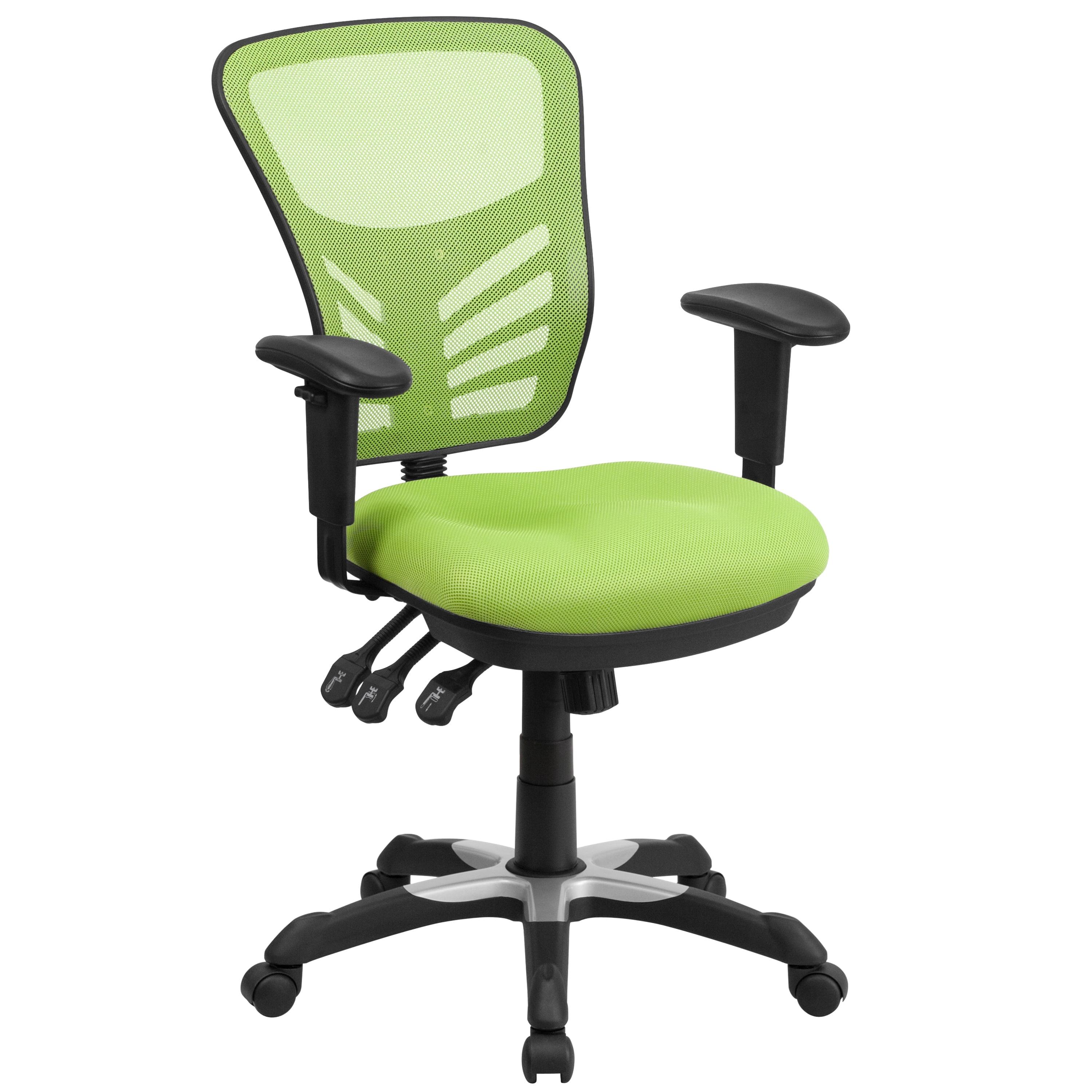 Flash Furniture Mid-Back Mesh Multifunction Executive Swivel Ergonomic Office Chair with Adjustable Arms