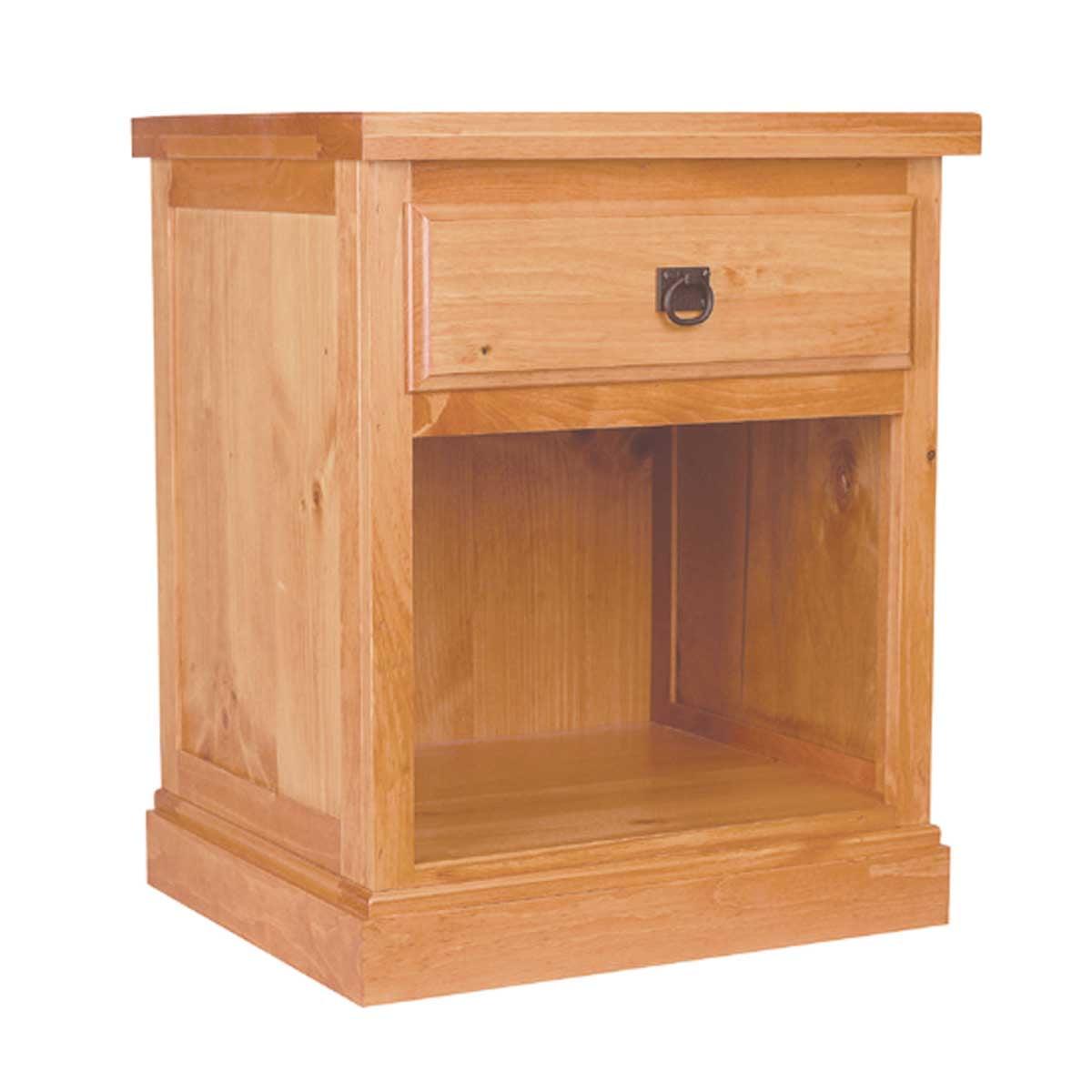 Heirloom Stained Solid Wood Nightstand with Drawer