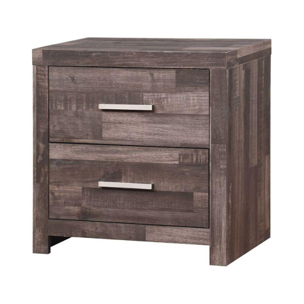 Juniper Dark Cherry 2-Drawer Modern Nightstand