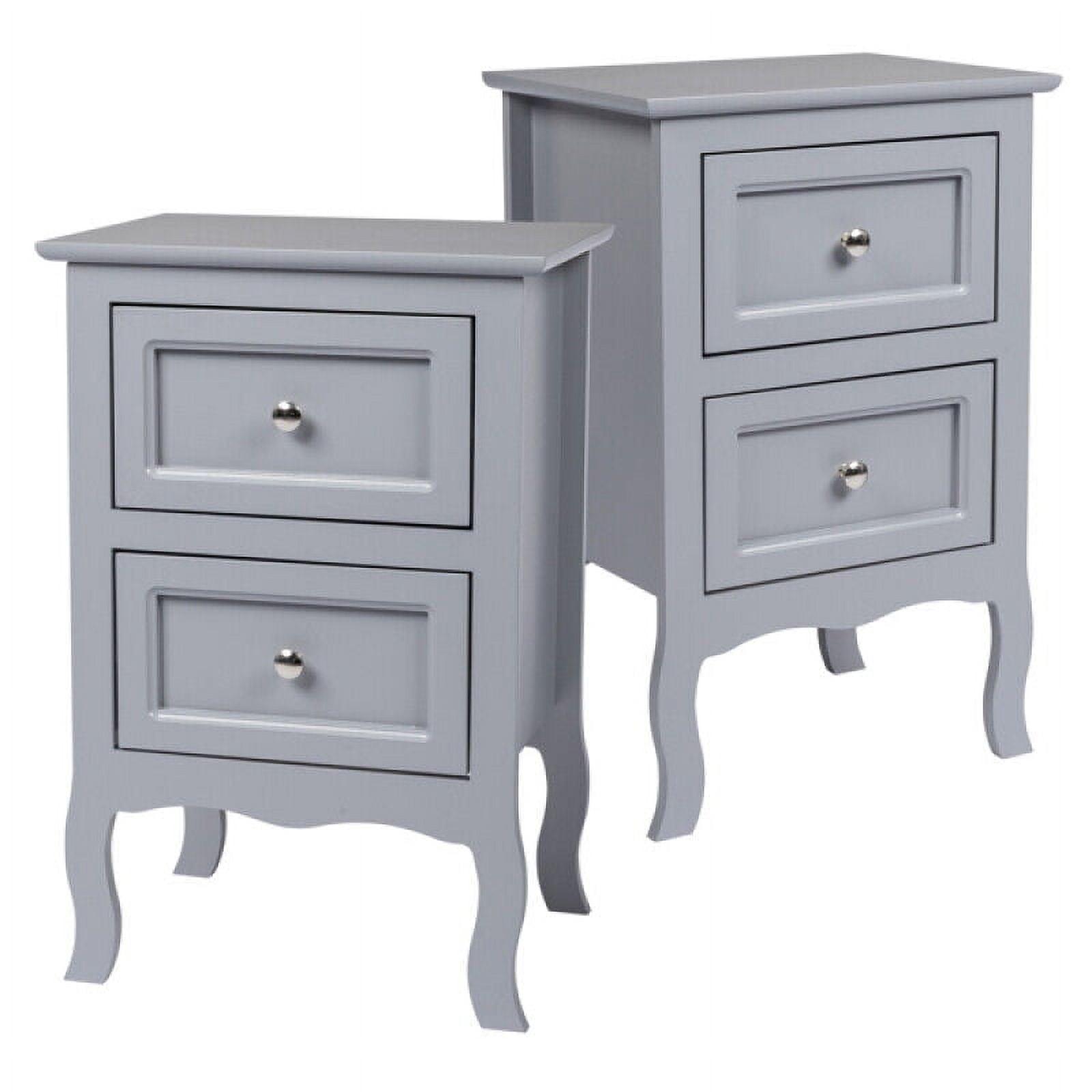 Authement 2 - Drawer Nightstand Storage Cabinet (Set of 2)