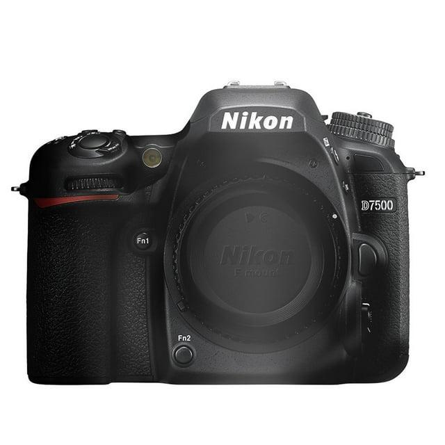 Nikon D7500 DX-Format DSLR Camera (Body Only, Black)